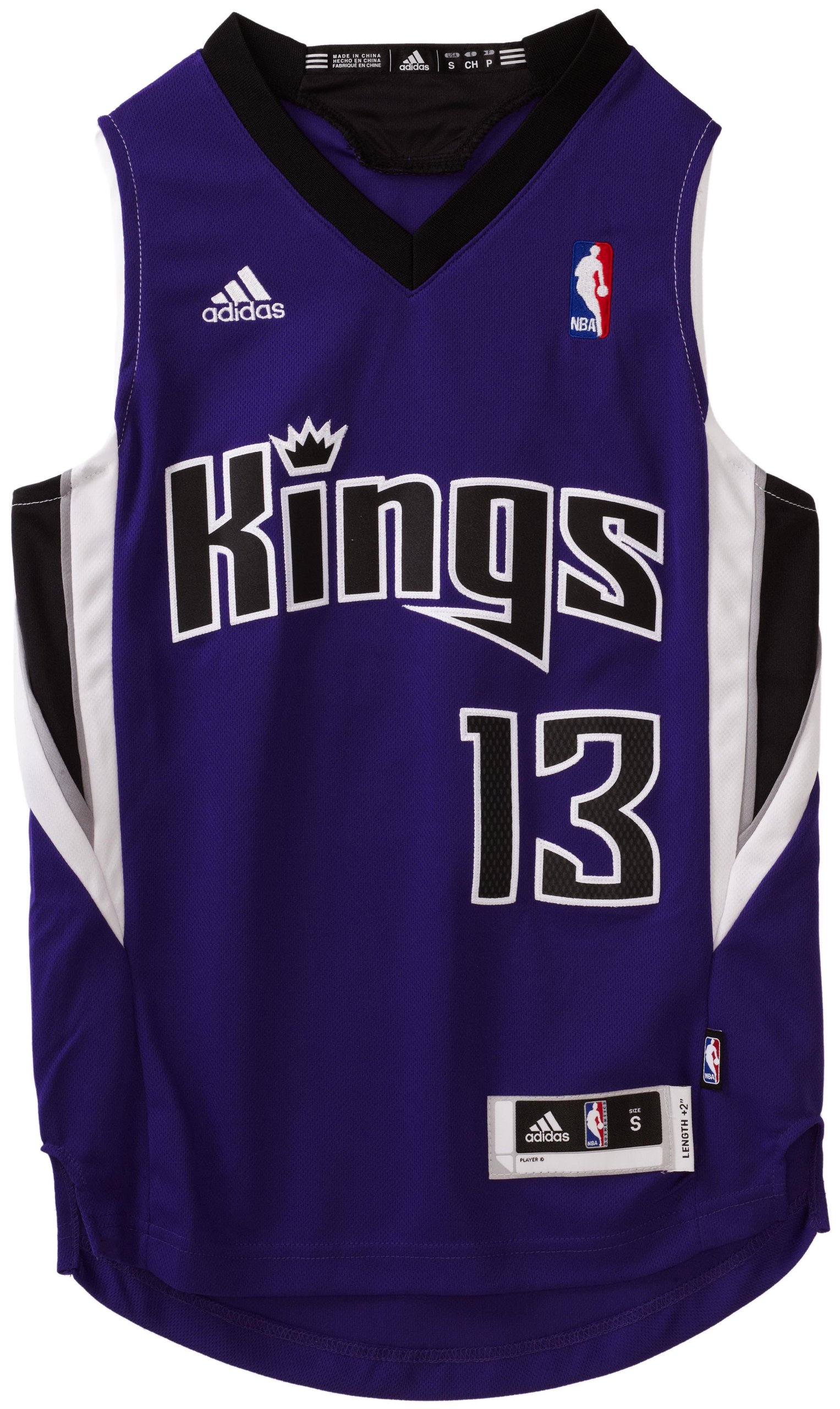 NBA Youth Sacramento Kings Tyreke Evans Swingman Road Jersey - R28E2Hh3 (Purple, Large)