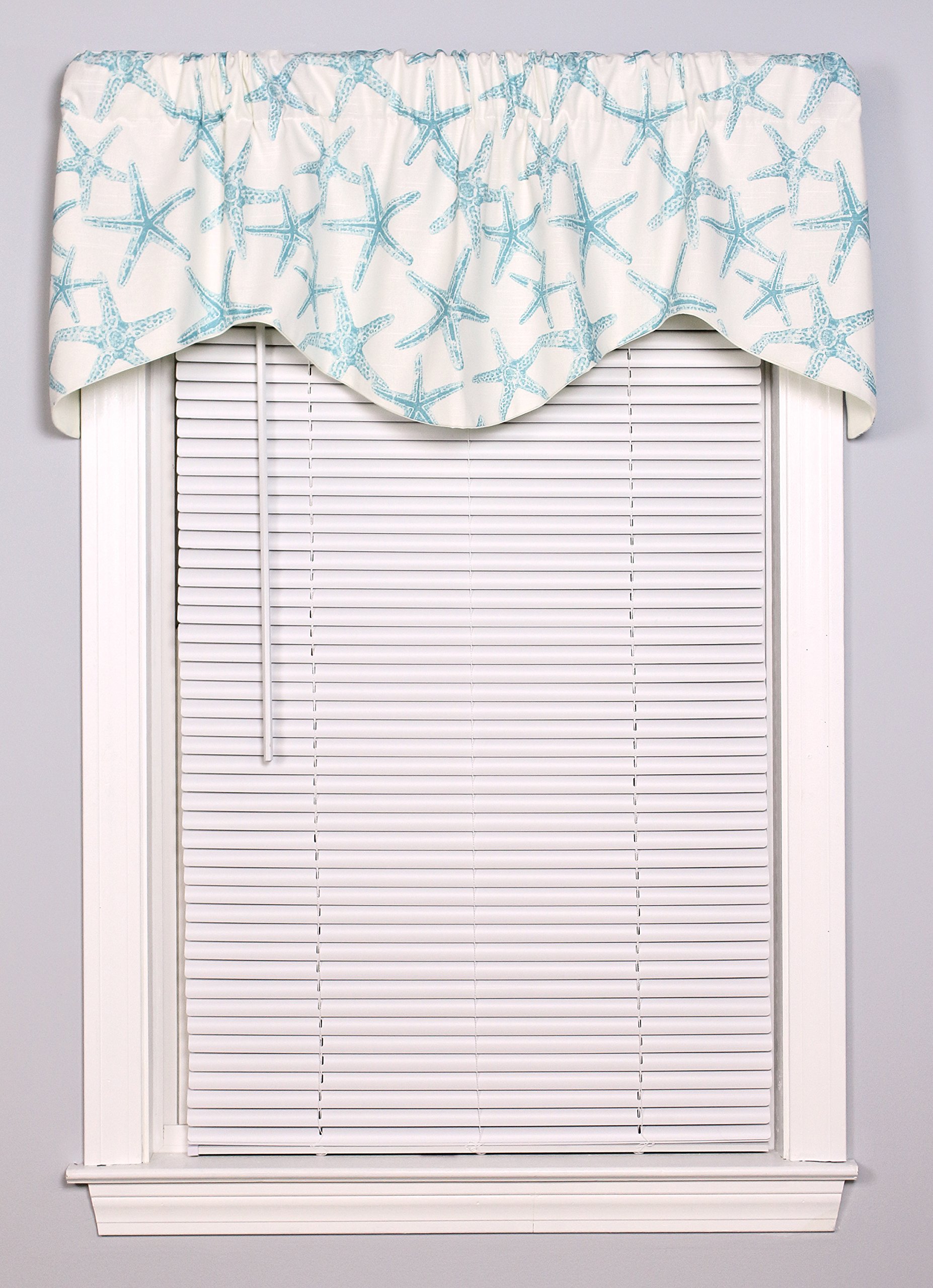 Sea Friends Lined Shaped Valance Curtain 53