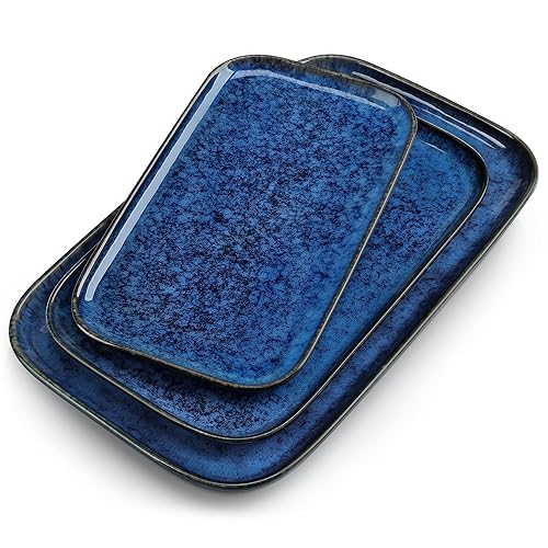 vancasso Stern Serving Platters Set of 3, 15/13/ 11 Inches