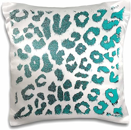 Funda de almohada de diseño de moda con estampado de leopardo y diseño de estampado de leopardo, 16 x 16 pulgadas