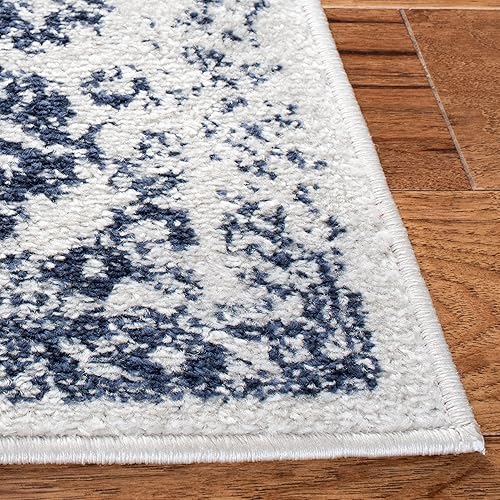 Miniatura 35 de Safavieh colección Adirondack - Alfombra de área, 6 x 9 pies, gris y azul, diseño oriental desgastado, no desprende pelusa, fácil cuidado, ideal