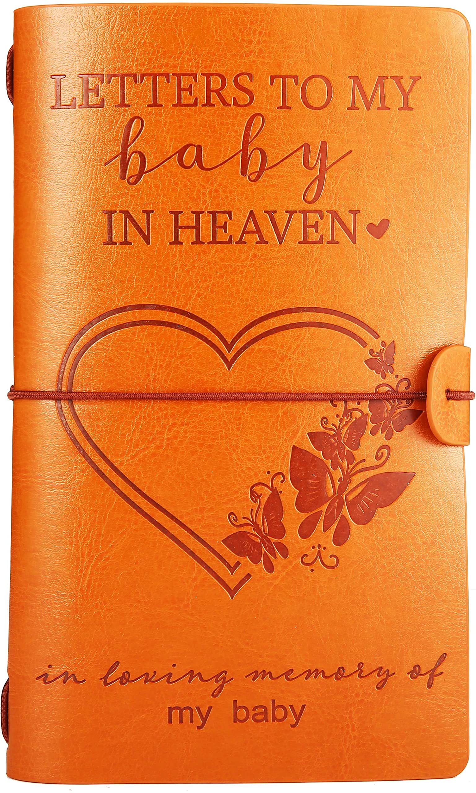 XPL Diario de fotos de viaje recargable, con texto en inglés "Those We Love Don't Go Away", letras a mi bebé en el cielo, regalos de condolencias por la pérdida del bebé