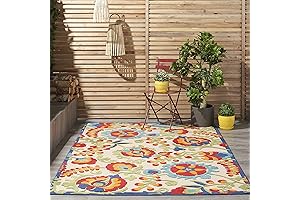 Nourison Aloha Indoor/Outdoor 5 x 7 Multicolor Rug