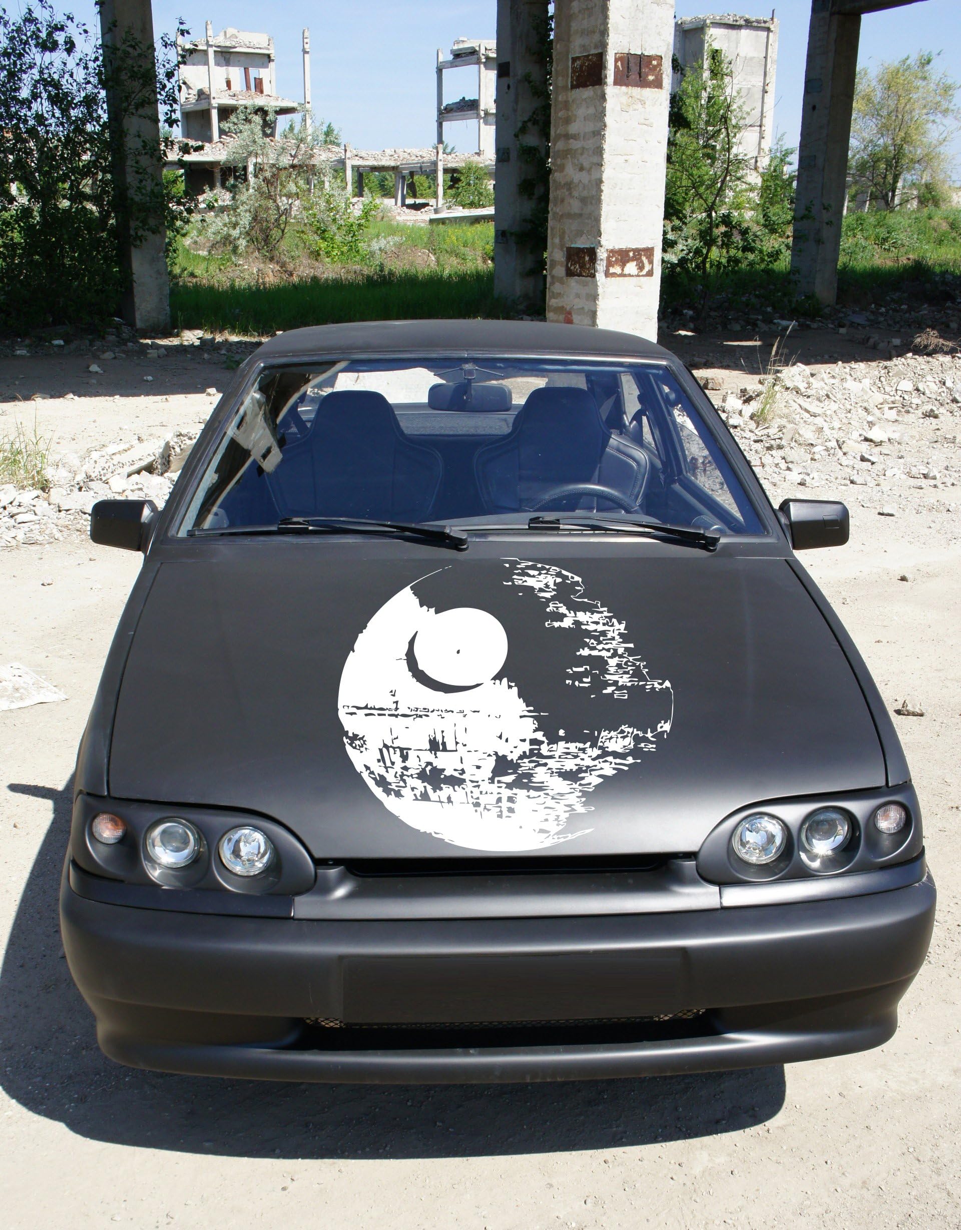 Death Star Star Wars Car Side Vinyl Graphics Vehicle Wrap Car Side Design G7182