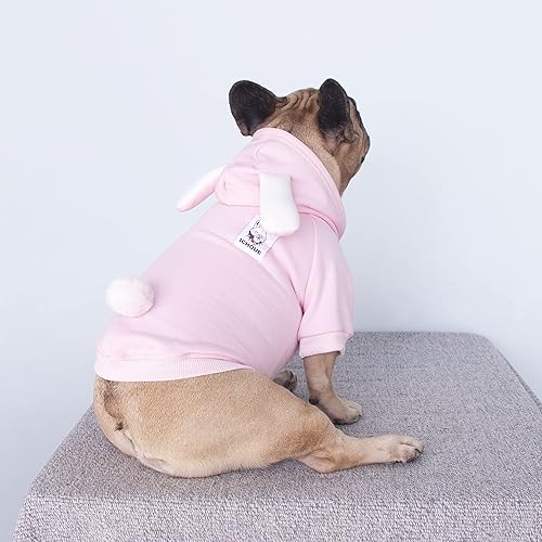 Miniatura 6 de iChoue - Disfraz de conejito para perro, para el día de Halloween, otoño, suéter lindo y divertido para clima frío, abrigos de invierno, sudaderas
