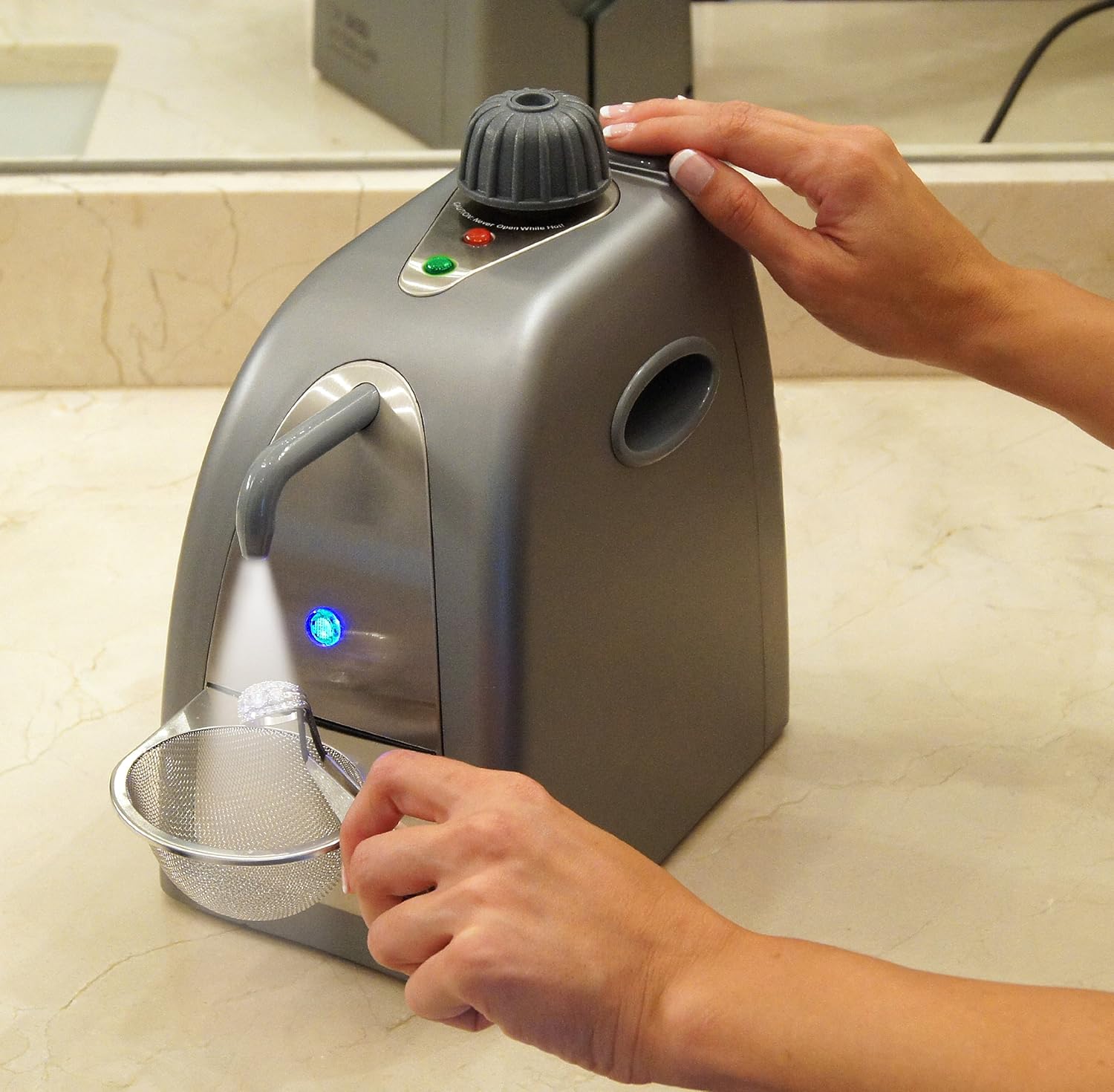 Gemoro 0375 Black Diamond Brilliant Spa Personal Sized Gray Slate Steam Cleaner, 16-Ounce : Clothing, Shoes & Jewelry