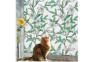 Coavas Window Film: Enhance Privacy and Style with Frosted Green Beauty