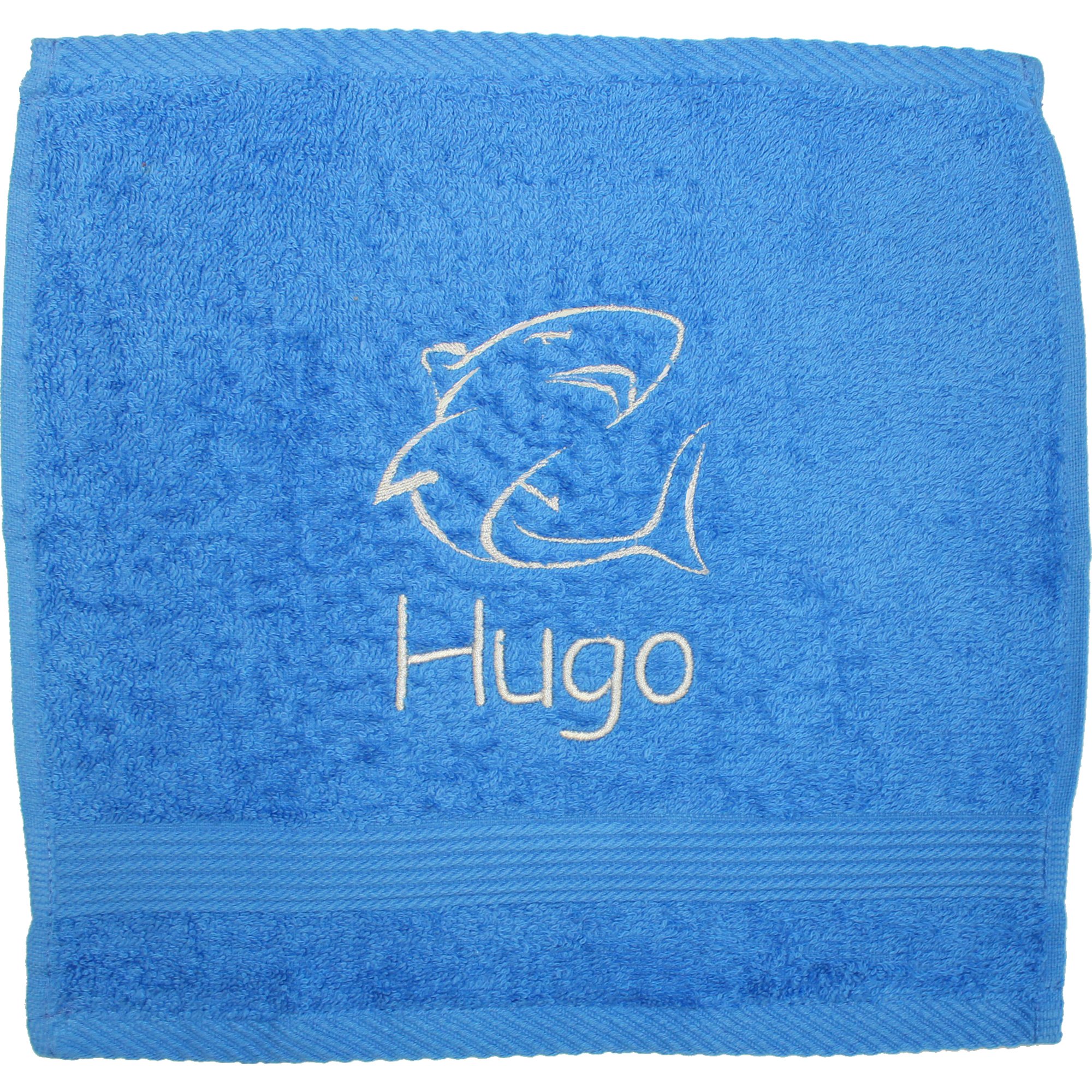 TeddyT's Boy's Personalised Party Shark Face Cloth (Royal, 1)