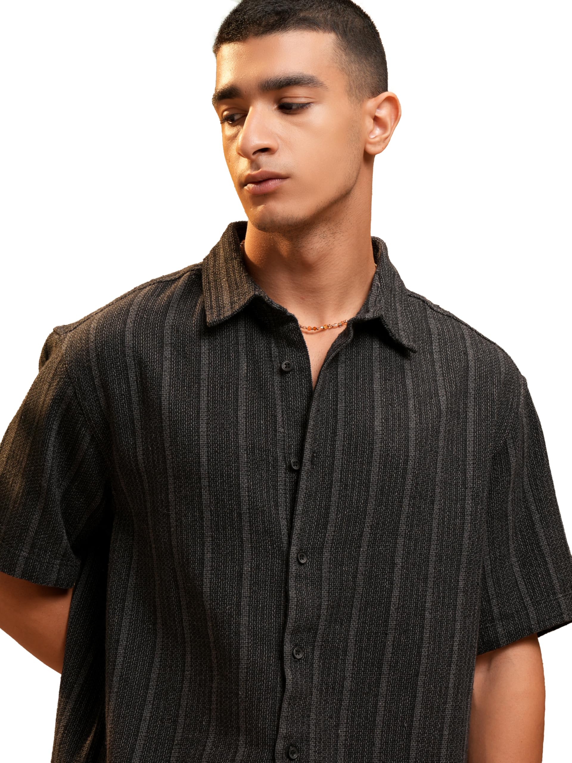 highlander Men's Striped Oversized Fit Shirt-picture-39