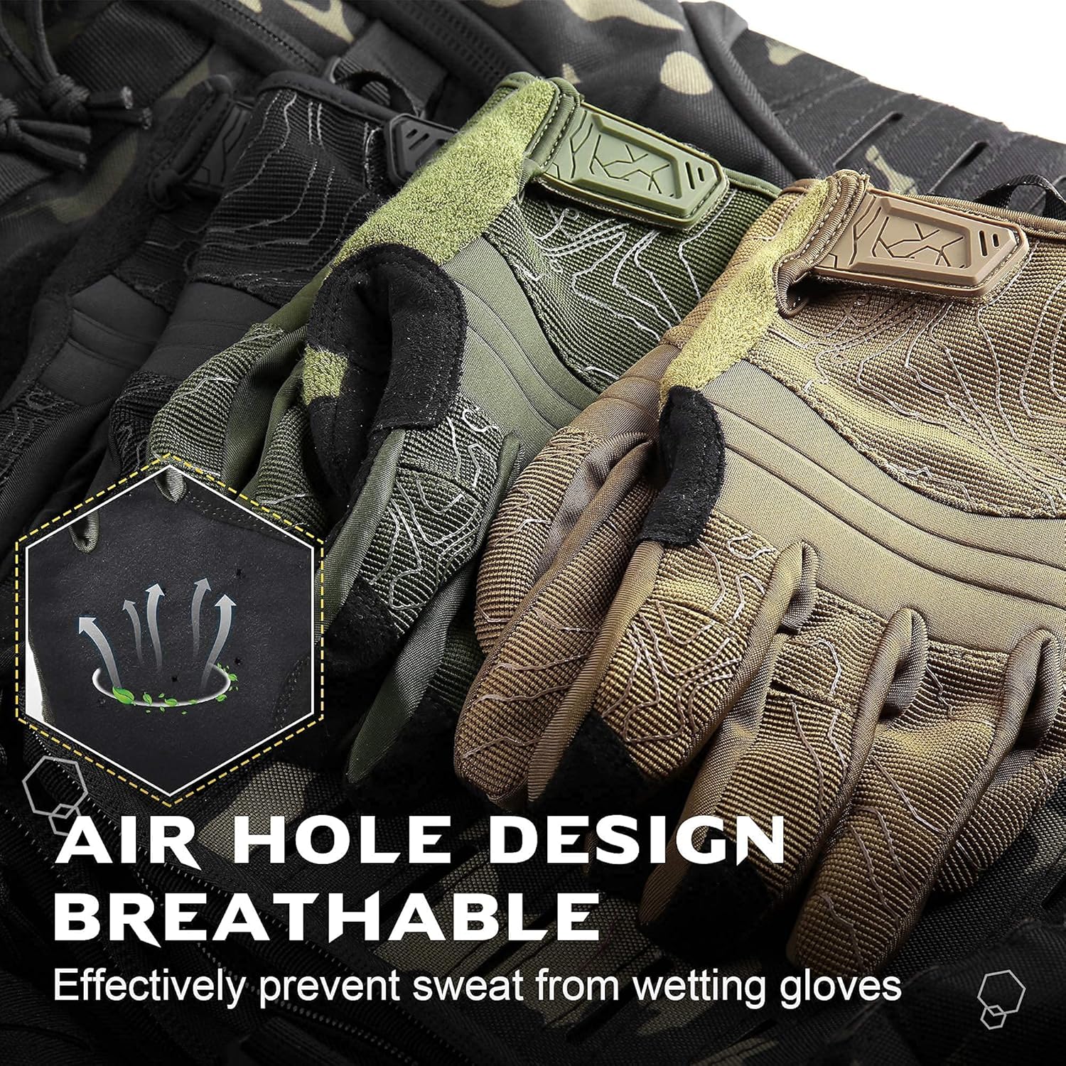 WPTCAL Tactical Airsoft Touch Screen Dexterity Paintball Driving Full Finger Gloves : Sports & Outdoors