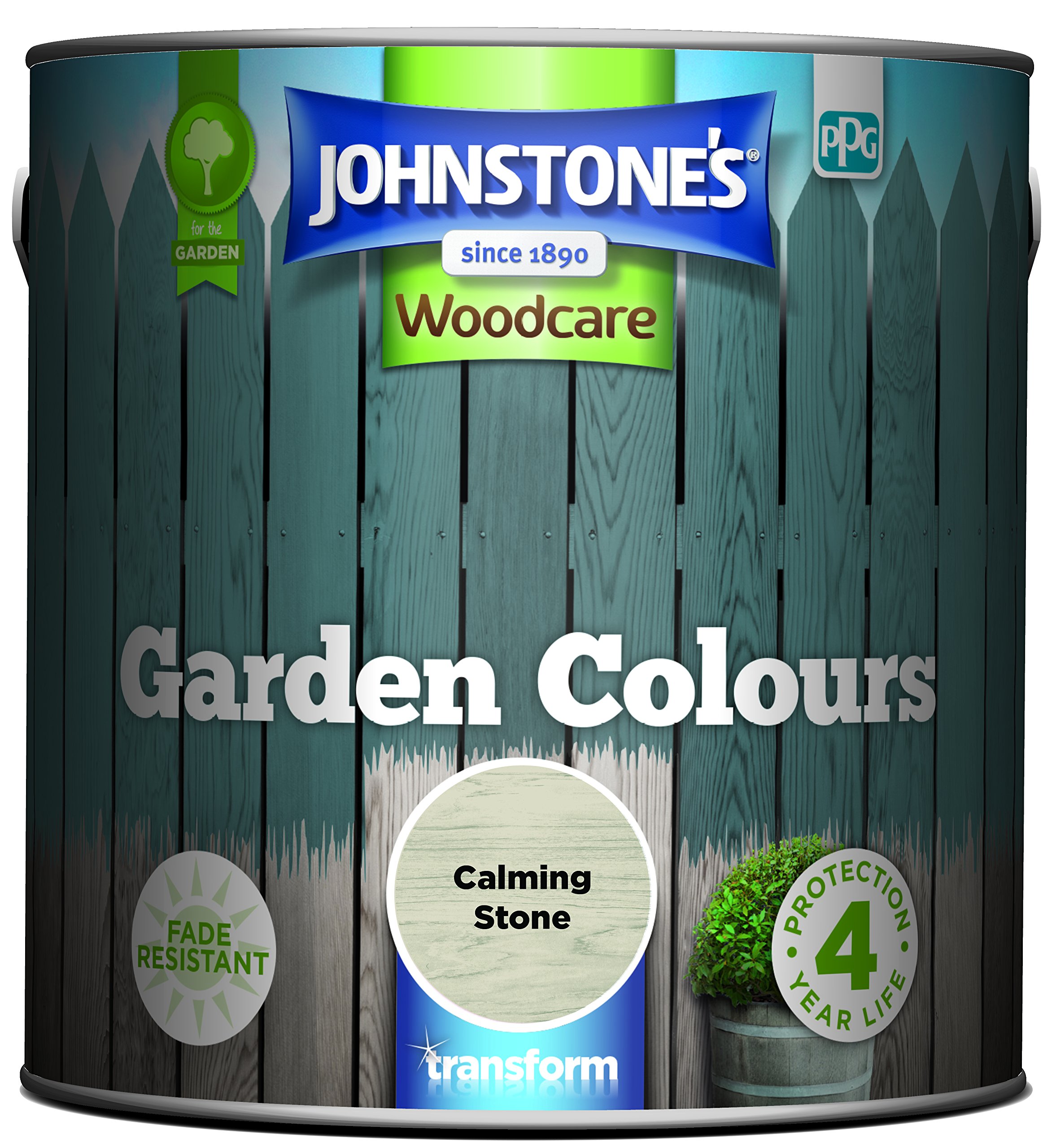 Buy Johnstone’s Garden Colours Calming Stone Exterior Wood Paint
