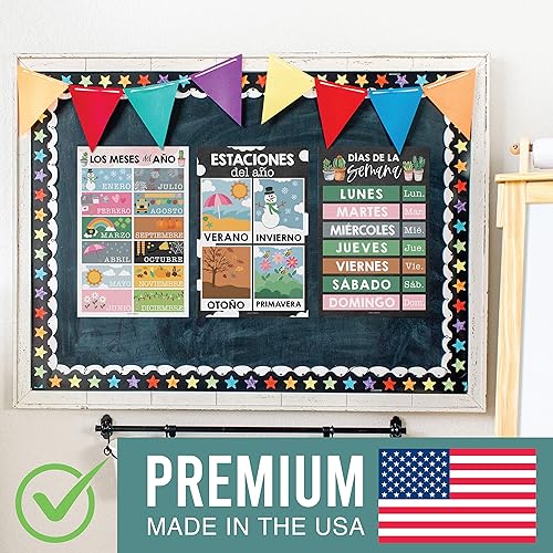 Miniatura 6 de 12 carteles de cactus en español para decoraciones de aula para profesores de preescolar - Carteles de aula de español para primaria, carteles