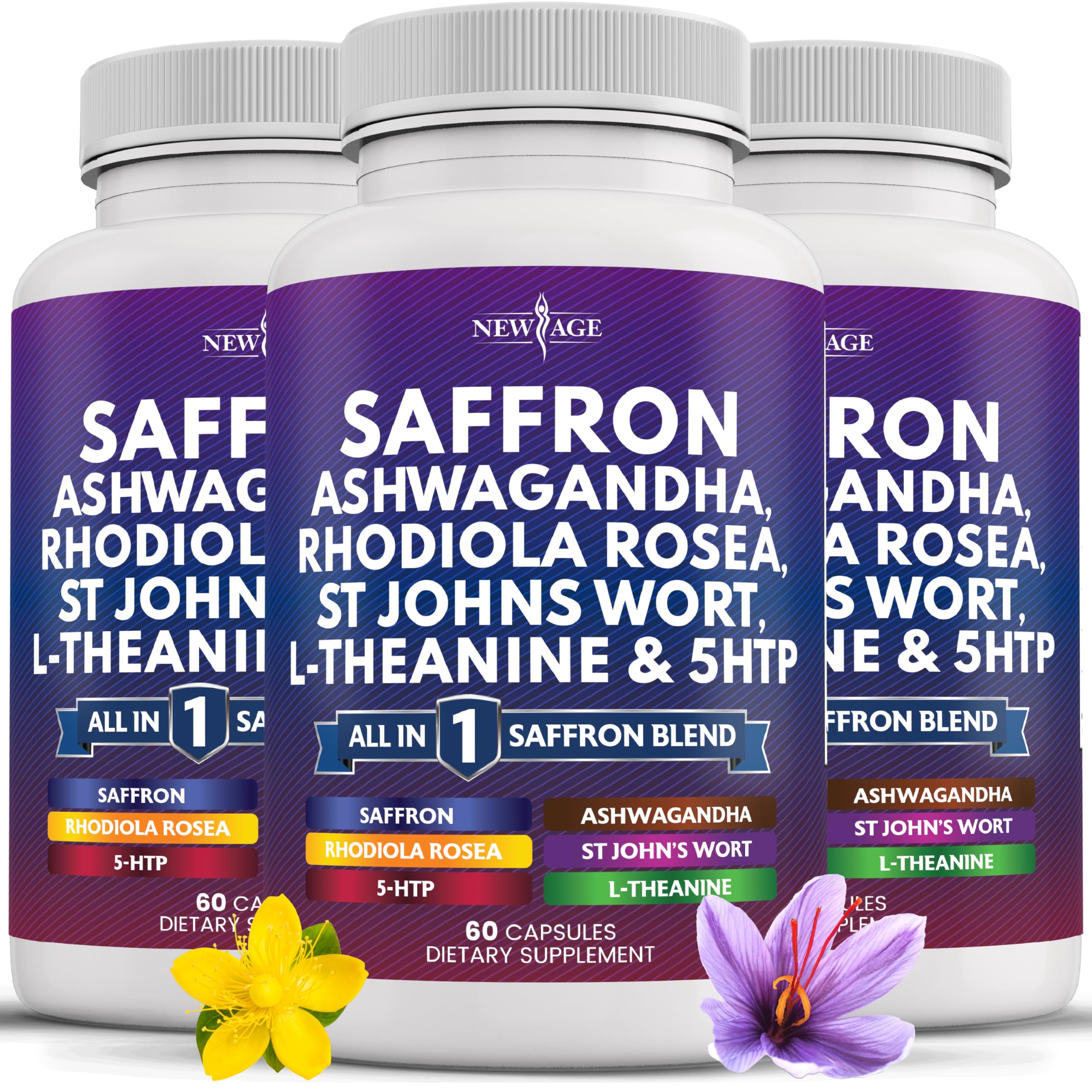 can st john's wort and acetyl l carnitine NEW AGE Saffron Supplements with Ashwagandha - Support with L-Theanine, Ginkgo Biloba, St. Wort, Rhodiola Rosea & 5-HTP White Paper Coffee Cup WEIGHT LOSS SUPPLEMENTS Size:3 Packs