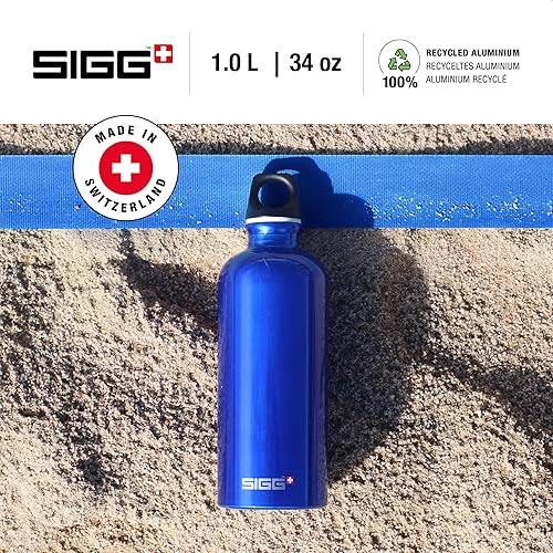 Miniatura 2 de SIGG - Botella de agua de aluminio - Traveller Blue - Certificado climático neutro - Adecuado para bebidas carbonatadas - A prueba de fugas y ligera