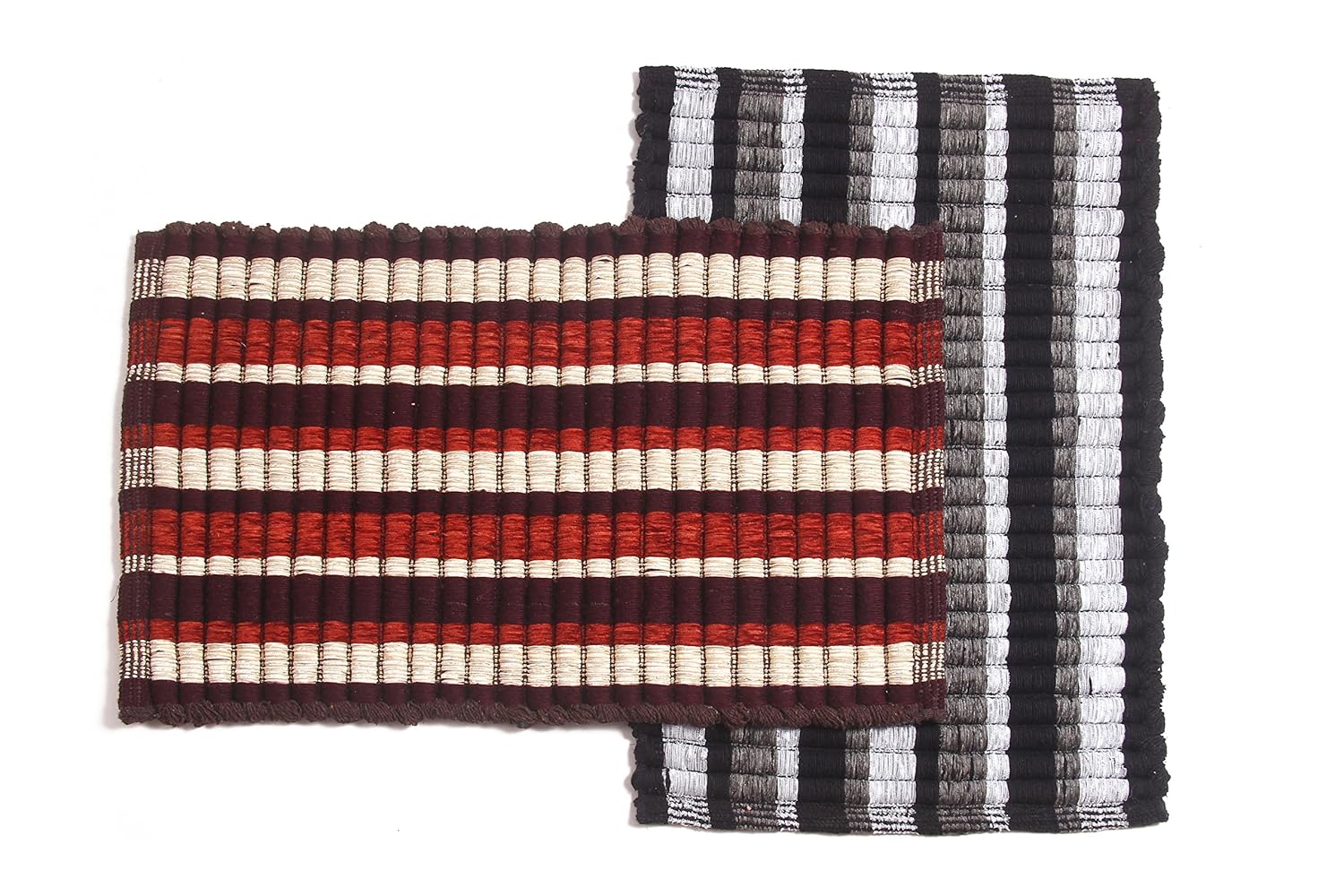 Kritarth Handicrafts Soft Cotton Anti Skid Multi Color Bath Mats,50 *