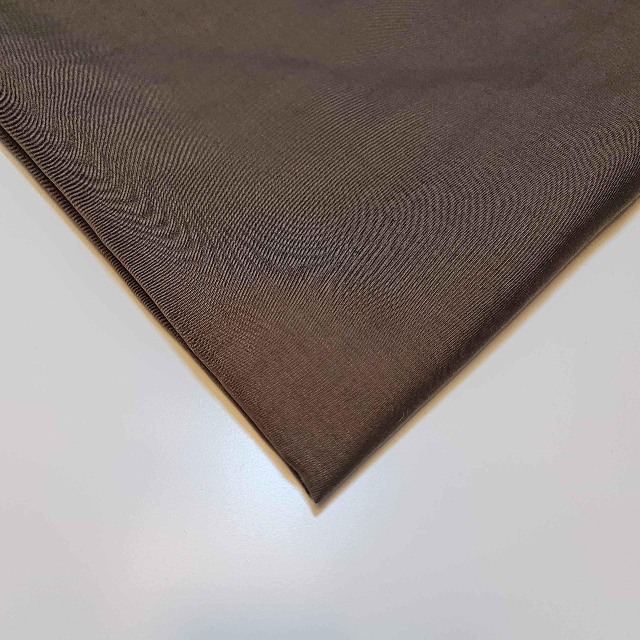 Stazione tessile Plain Poly Cotone Tessuto Rivestimento Rivestimento Abito Craft Materiale 111,8 cm (10 metri - marrone)