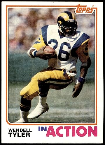 Miniatura 1 de 1982 Topps # 386 In Action Wendell Tyler Los Angeles Rams (Football Card) NMMT Rams UCLA