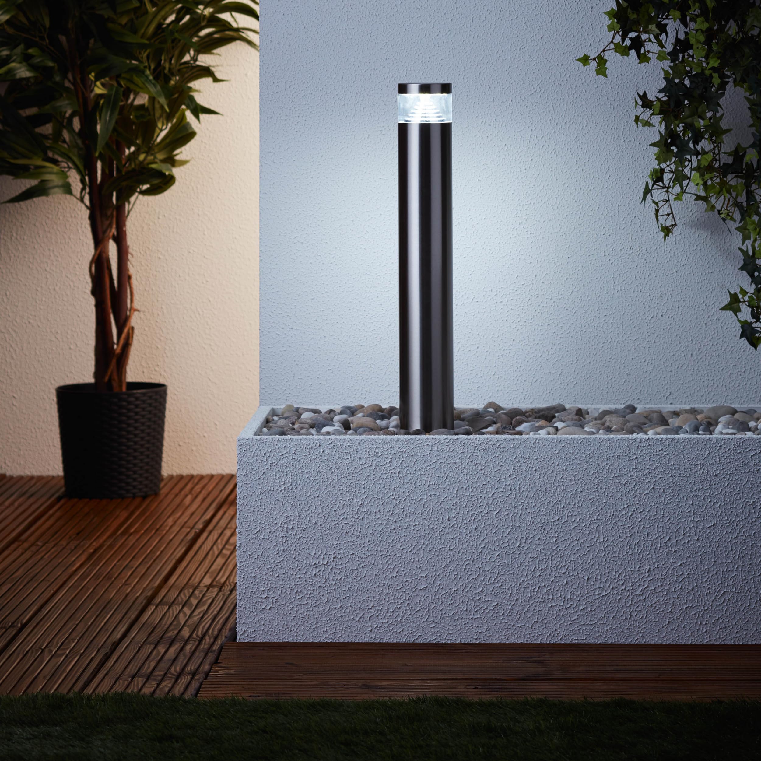 Lightbox LED Außen Sockellampe - 50 cm Höhe - Outdoor Stehleuchte als
