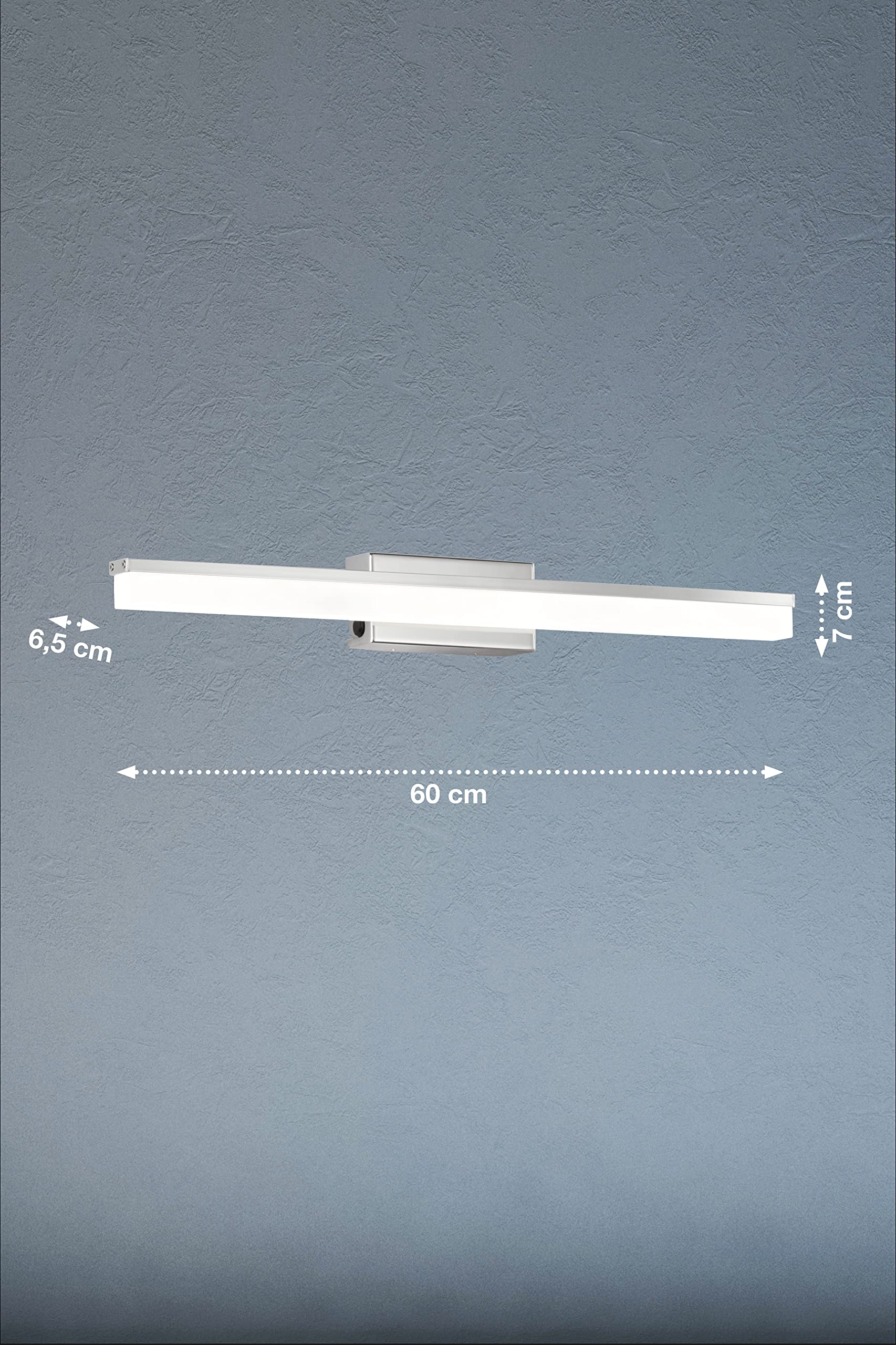 Fischer&Honsel Tom Wandleuchte, Metall, 9.5 W, chromfarben