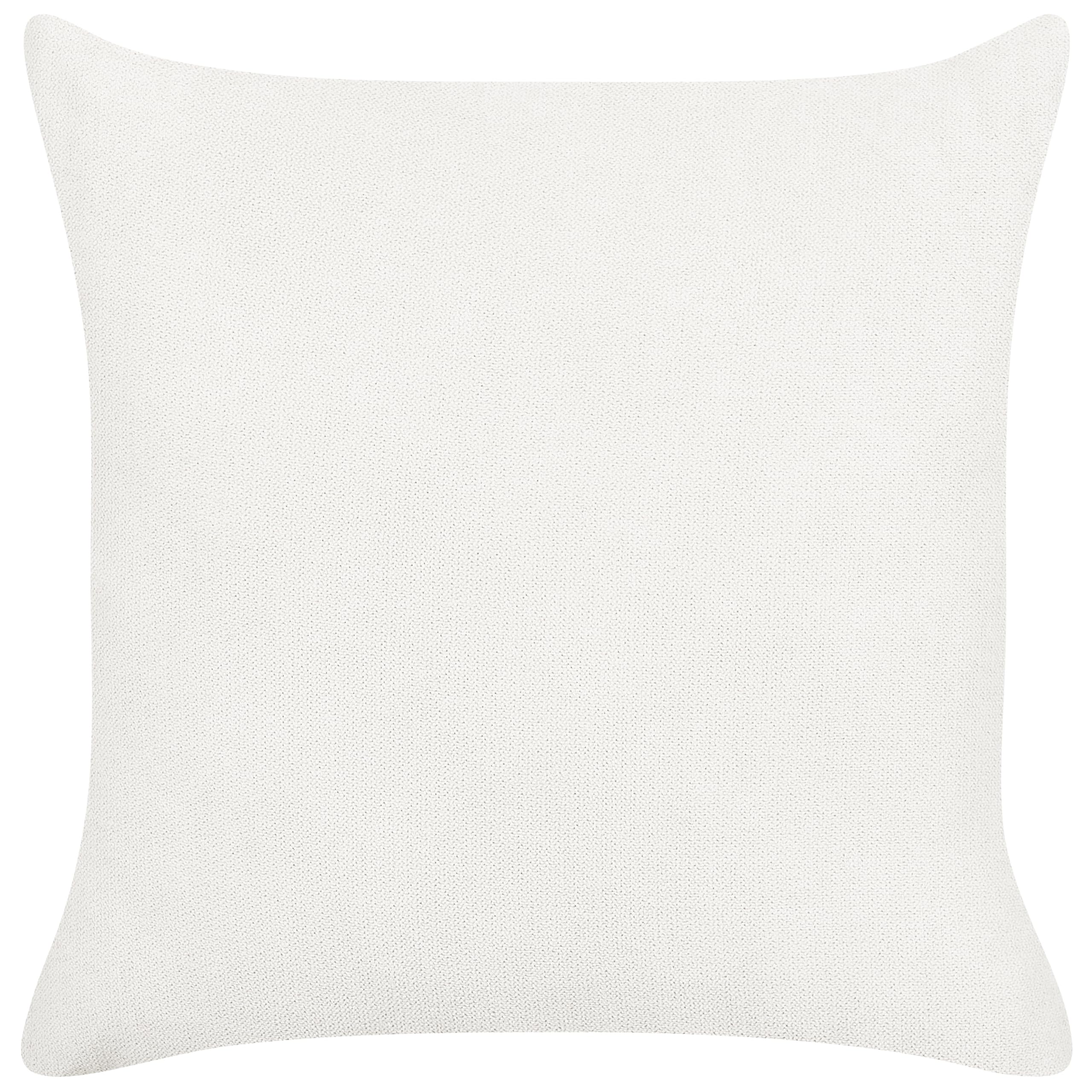 Sessel Stoff beige rund mit Drehfuntion 2 Kissen Metallgestell modern Dalby
