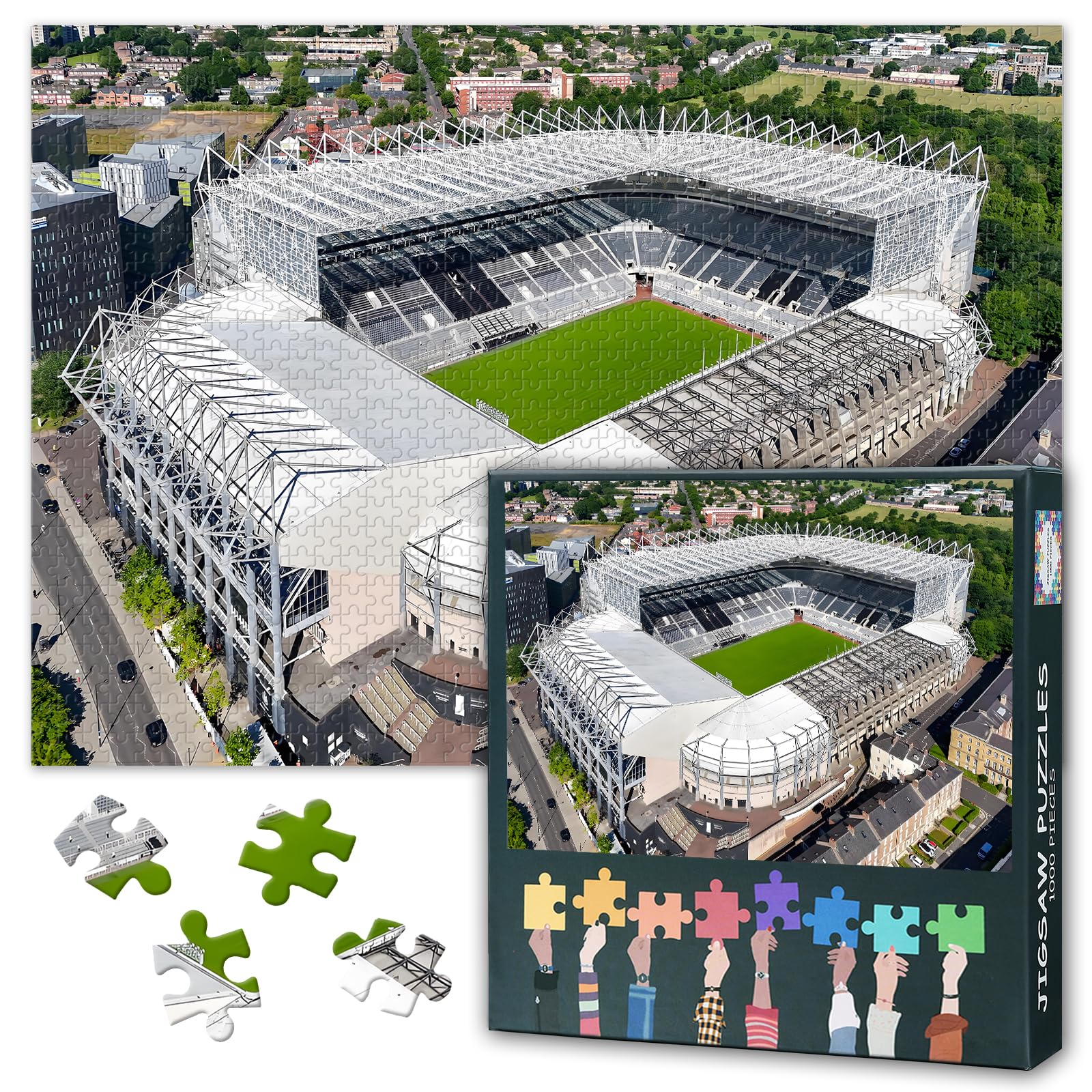 Newcastle St James Park Stadium 1000 Piece Puzzle