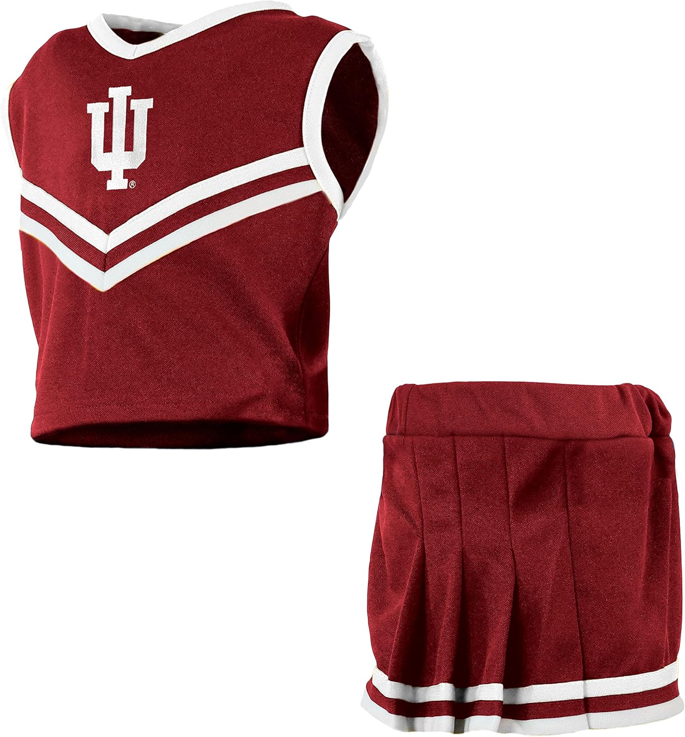 Officially Licensed NCAA Girls 2 Piece Cheer Dress, Toddler- Youth Girl