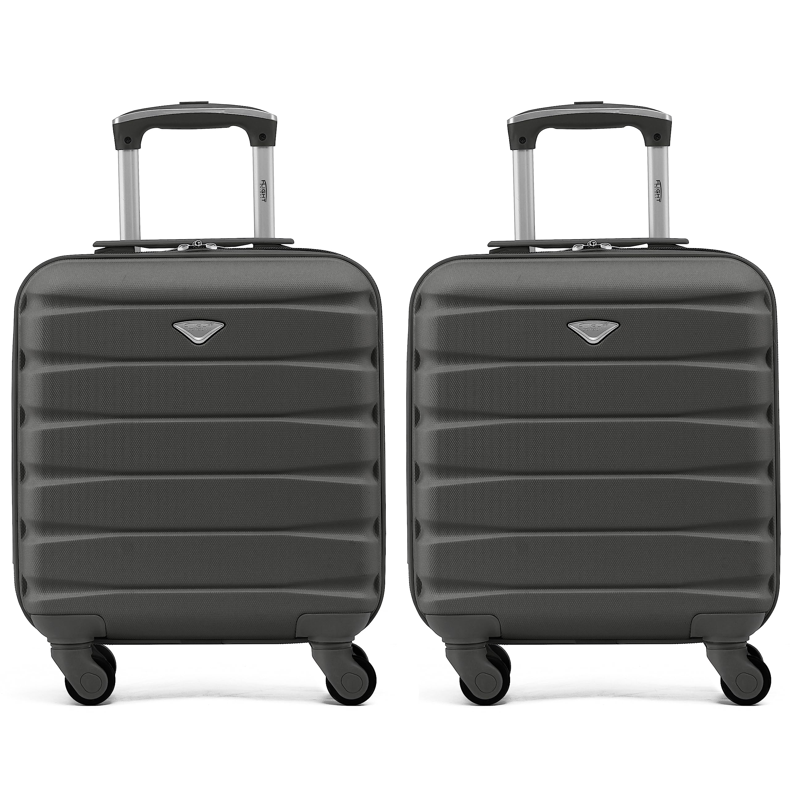 Flight Knight Suitcase Set of 2 Lightweight 4 Wheel ABS Hard Case Cabin Carry On Hand Luggage Approved for Over 100 Airlines Including easyJet, British Airways, Ryanair & Many More 55x35x20cm — view 117