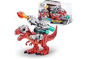 ZURU Robo Alive Dinosaur Shadow Fire Battle Ice Dragon Dino Walking Toy for Kids 4Y+