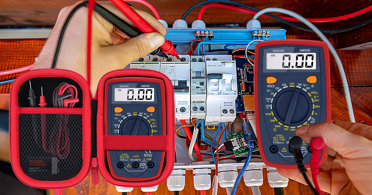 Image of Lebakort Hard Case Compatible with AstroAI Multimeter Tester 2000 Counts Digital Multimeter DC AC Voltmeter Ohm Volt Amp Meter AM33D