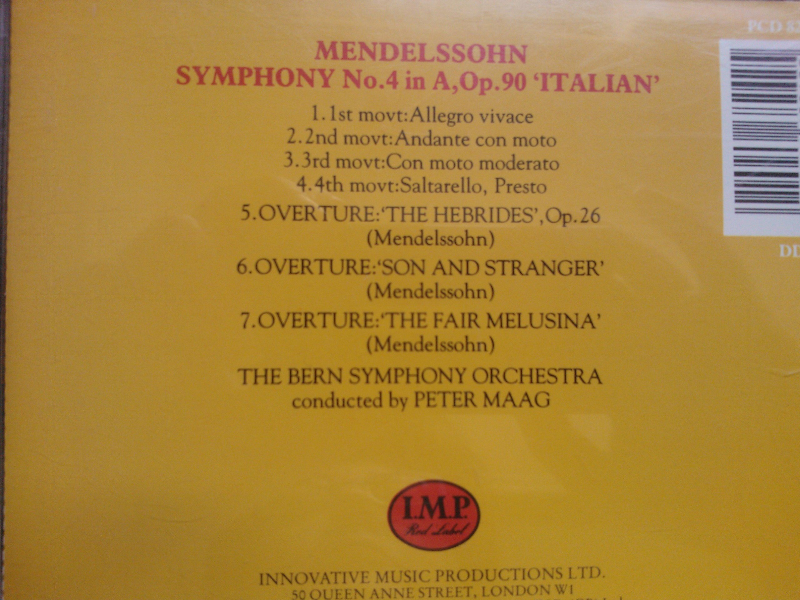 Symphony No.4 - Mendelssohn