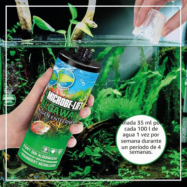 Foto 4 de 8 de Antialgas Acuario 473 ml - Algaway Sin Cobre Seguro Plantas