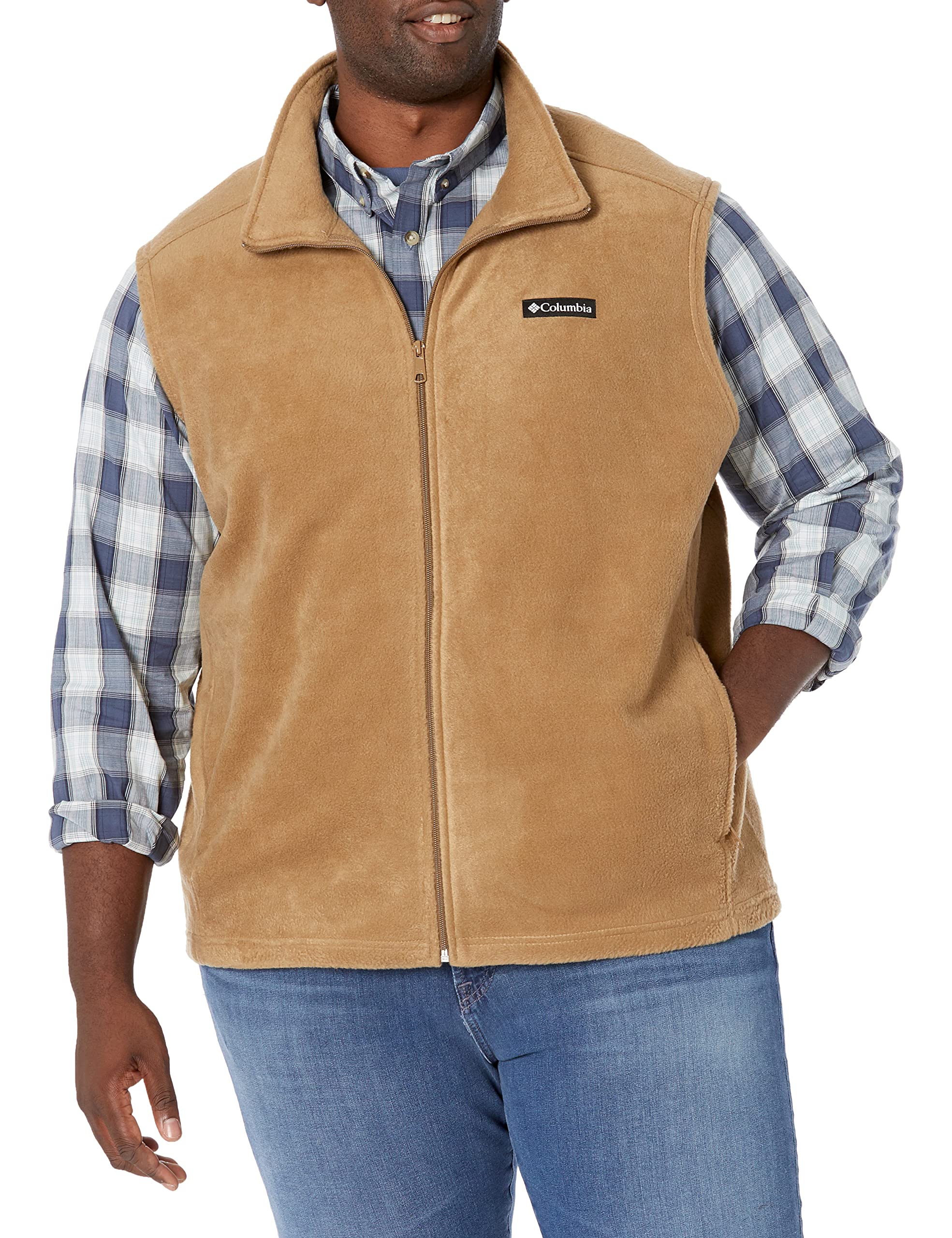 Columbia Steens Mountain Chaleco para hombre, Delta, XL