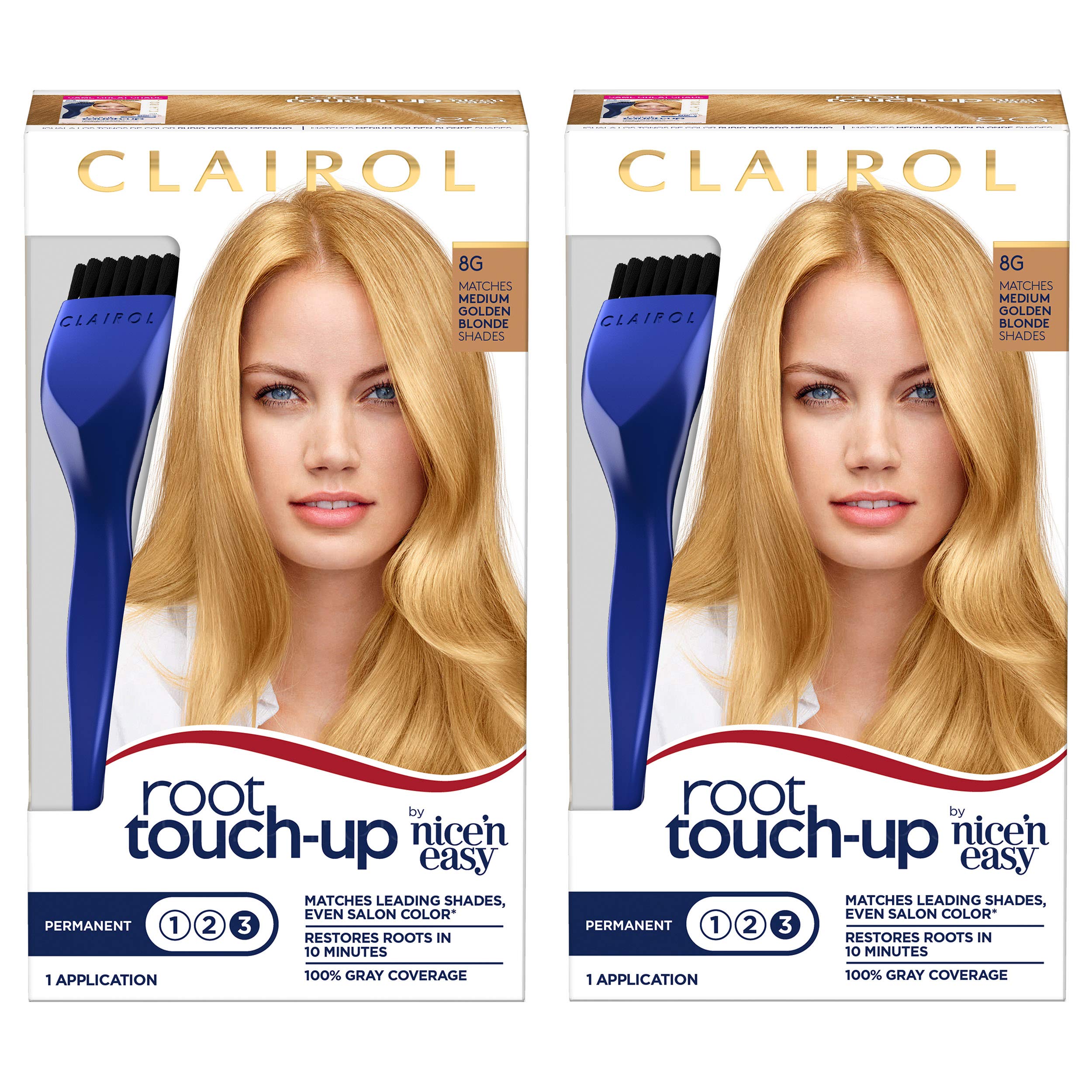 ClairolNice 'n Easy Root Touch-Up 8G Matches Extra Light Blonde Shades 1 Kit, (Pack of 2) (PACKAGING MAY VARY)