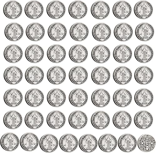 Exorcismo San Benito de Nursia/Medalla Milagrosa/Cruz de Jesús Cuentas sueltas para DIY Rosario, collar, pulsera, coronilla de oración, pieza de