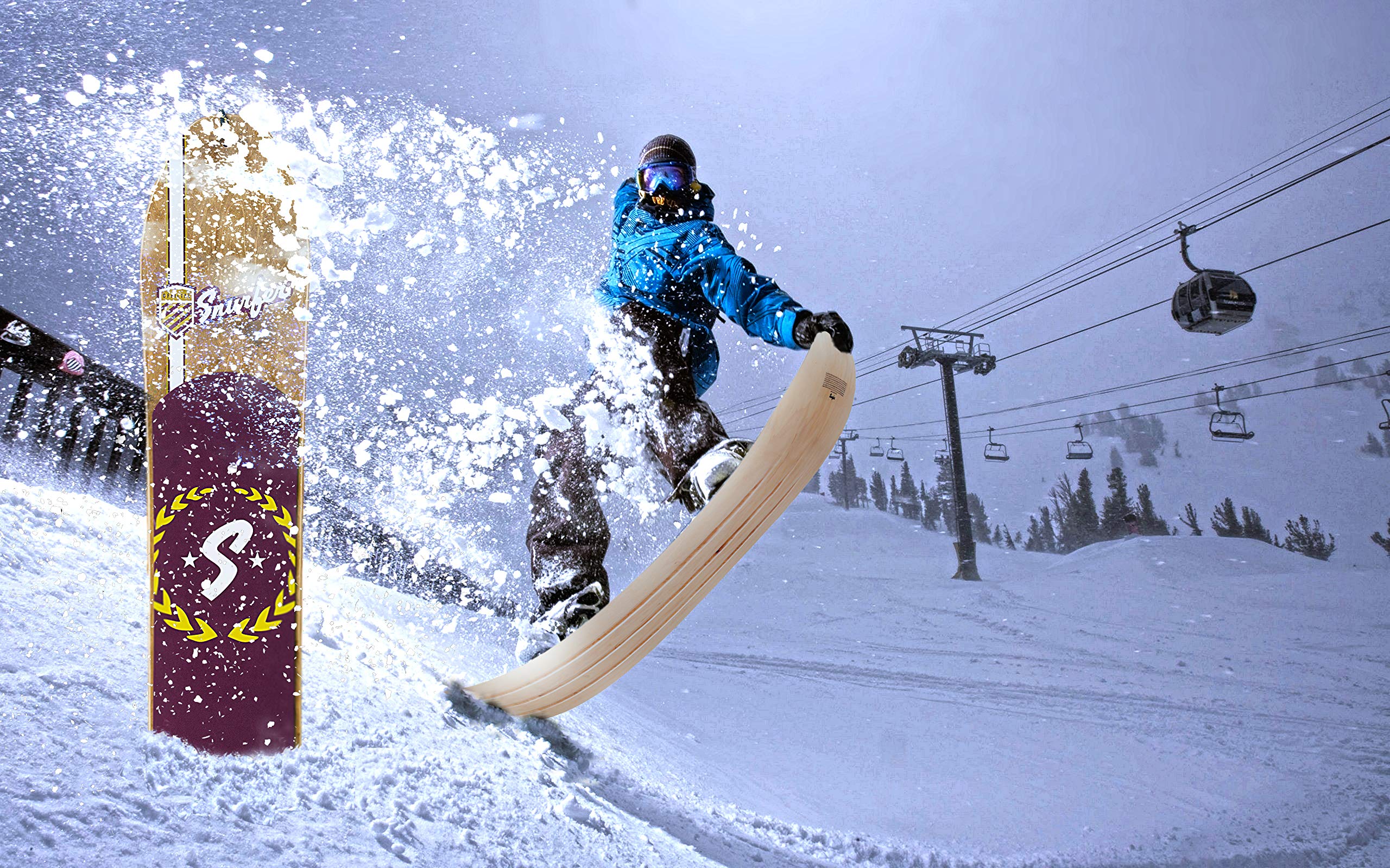 Amazon | Snurfer - The Drifter Snow Surfer - スノーサーファー