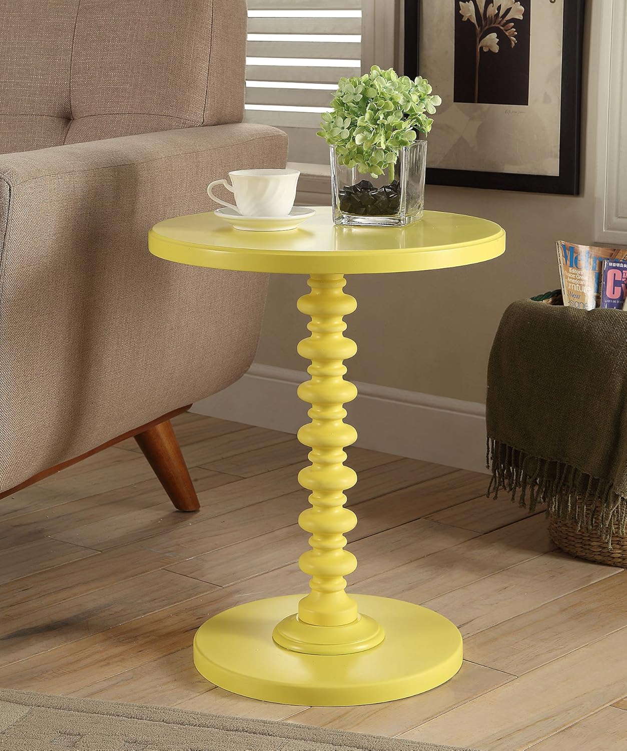 Exclusive ACME Furniture 82802 Acton Side Table, Yellow, One Size Buy 1 get 1 🔥 ACME Furniture 82802 Acton Side Table, Yellow, One Size