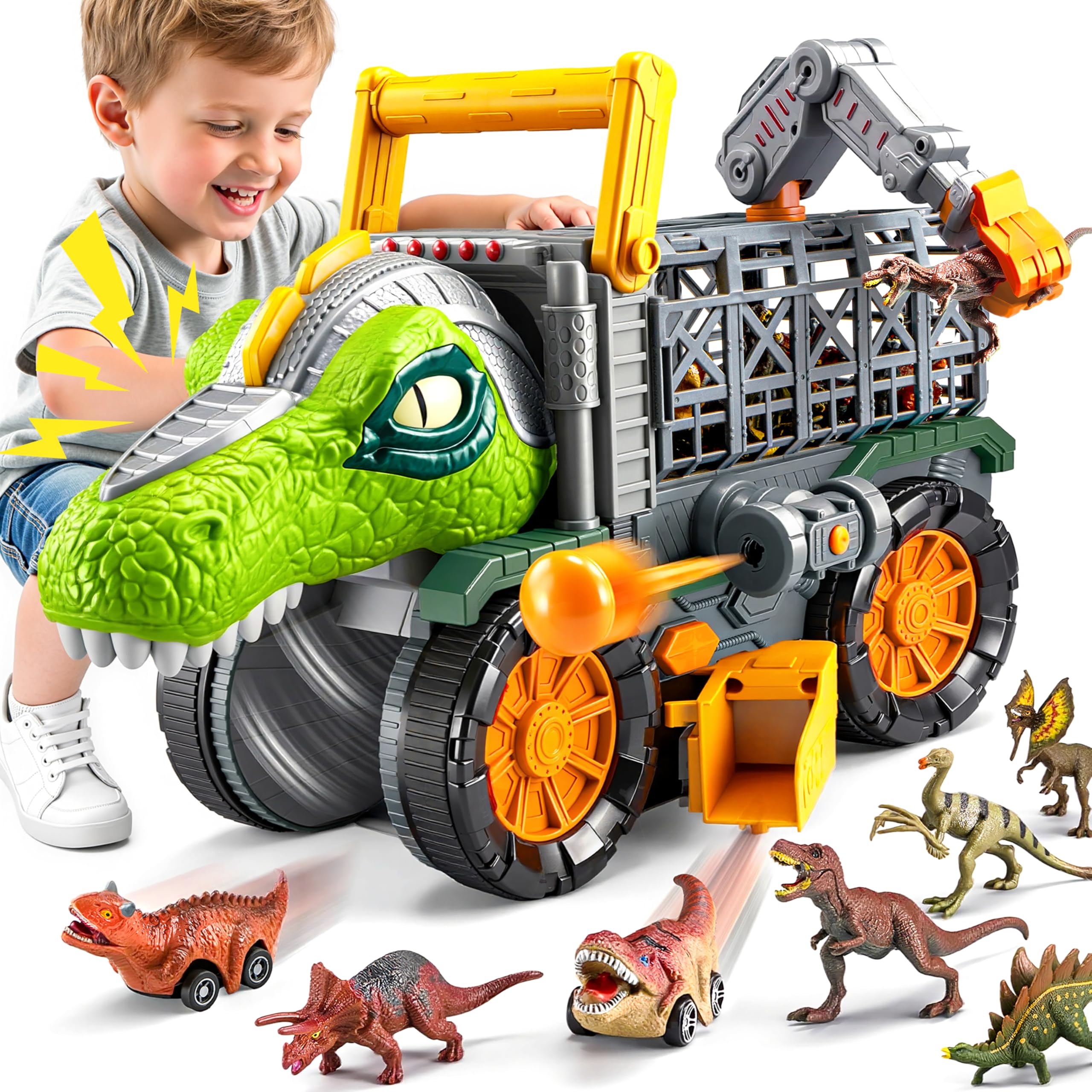Amazon.com: JOVA Vroomix Dinosaur Toy for Toddlers 2 3 4 5+ Year