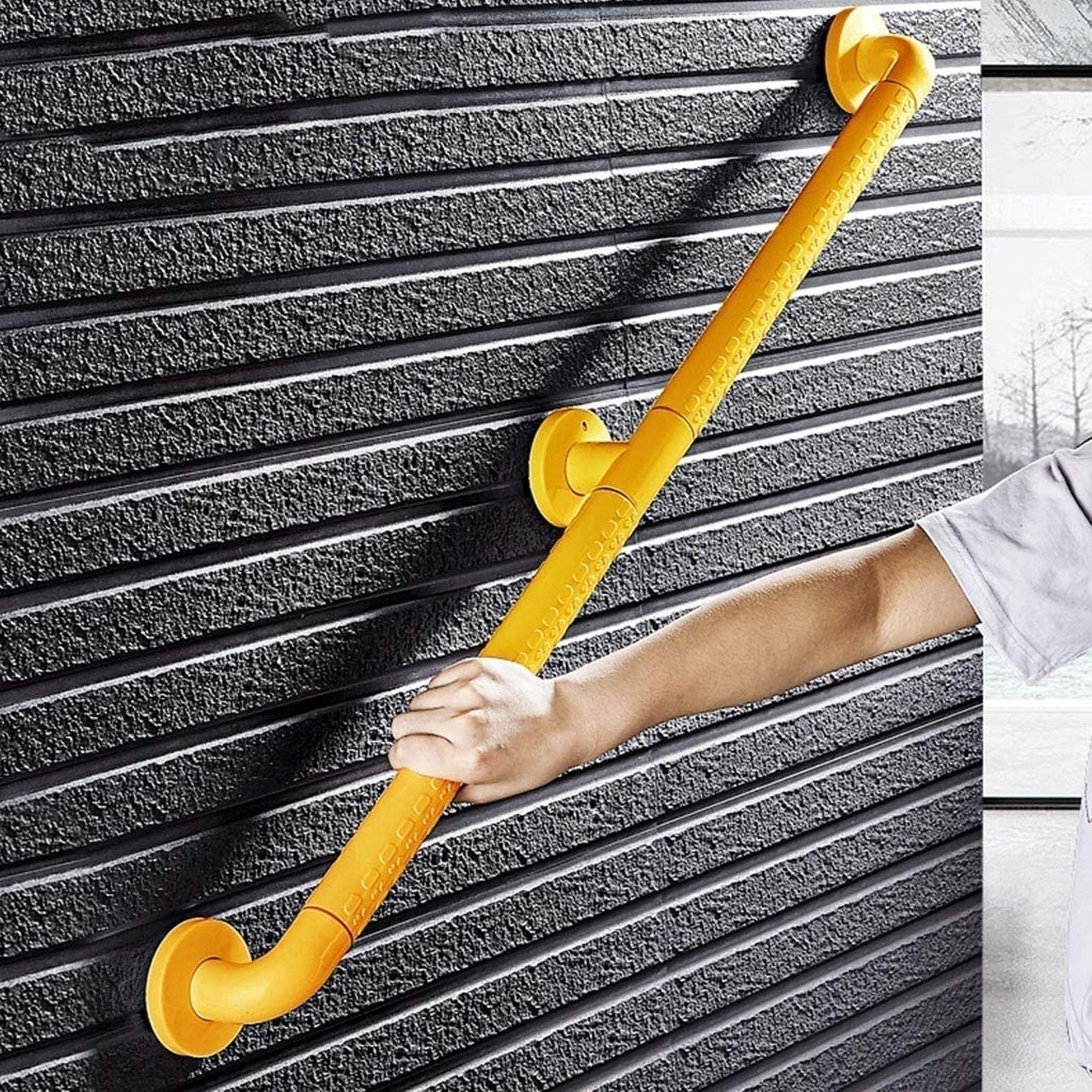 HLTYGWX Kit para Uso en Interiores y Exteriores, Soporte Antideslizante para Personas Mayores y barandilla de Seguridad de 40cm para baño y s
