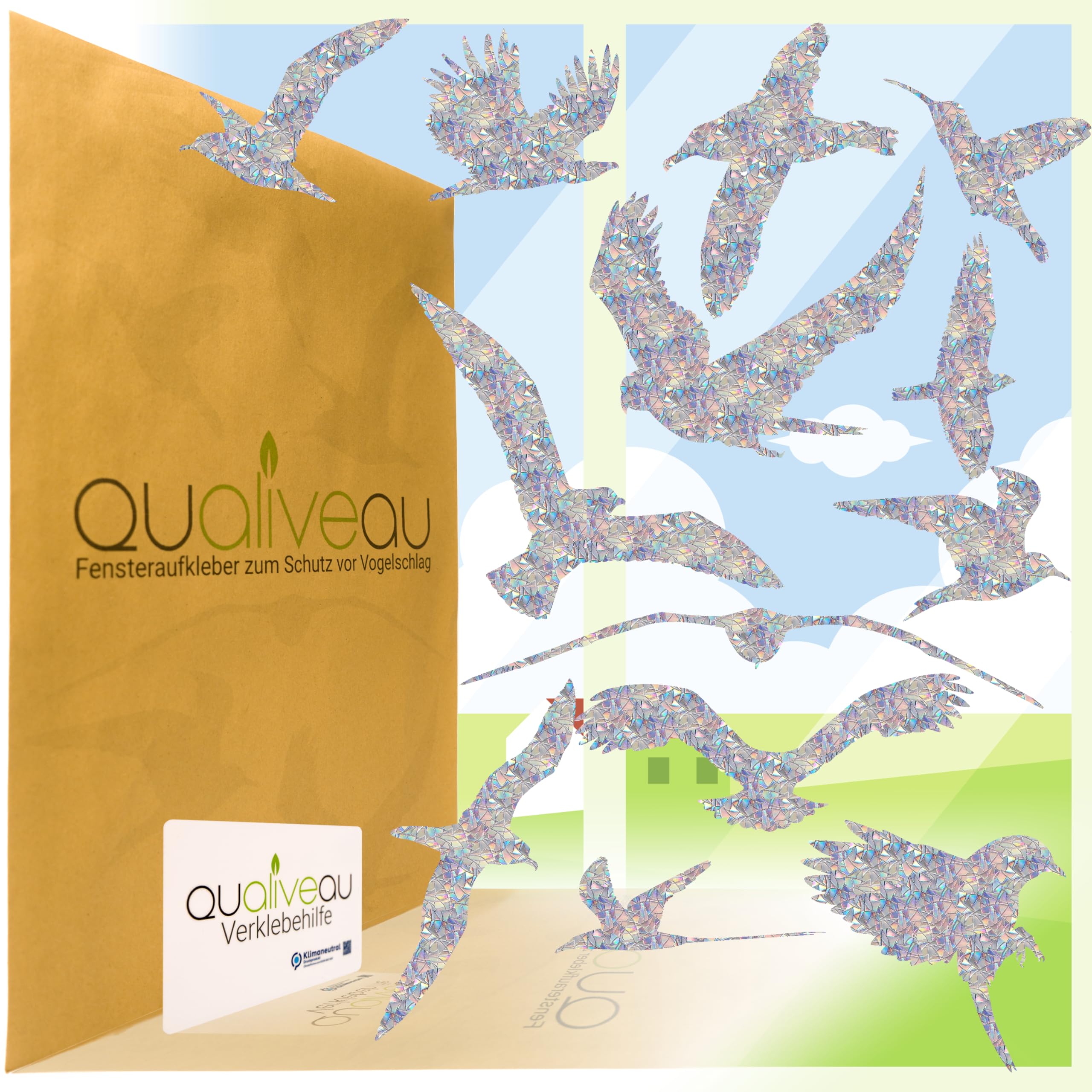 2 SETS AUTOCOLLANTS De Fenêtre Anti-oiseaux Etiquette Autocollante Un 2 SETS AUTOCOLLANTS De Fenêtre Anti-oiseaux Etiquette Autocollante Un