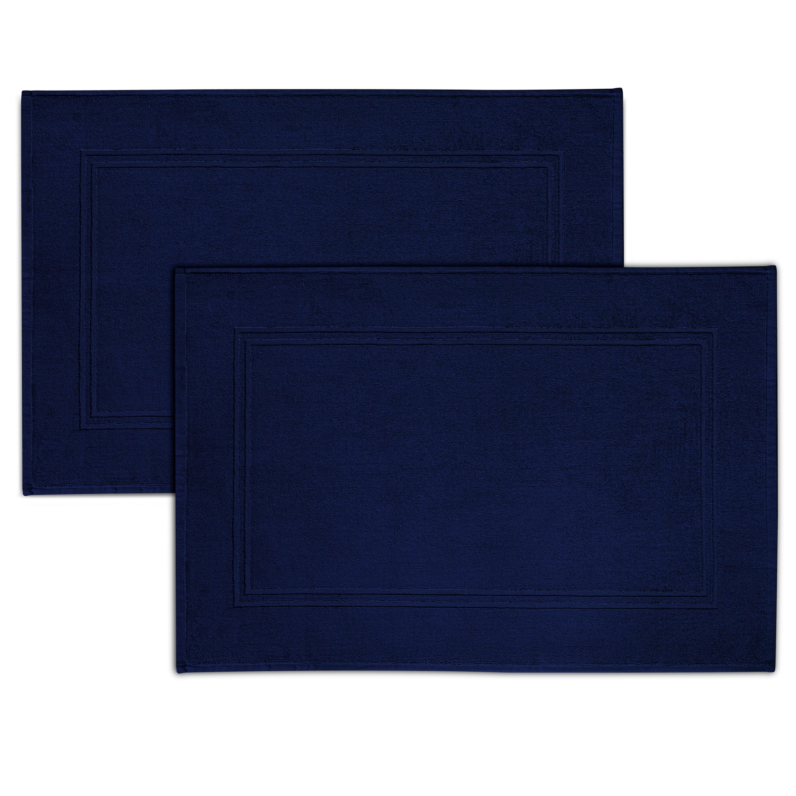 Tens Towels 2 Piece Bath Mats, 20 x 32, Navy