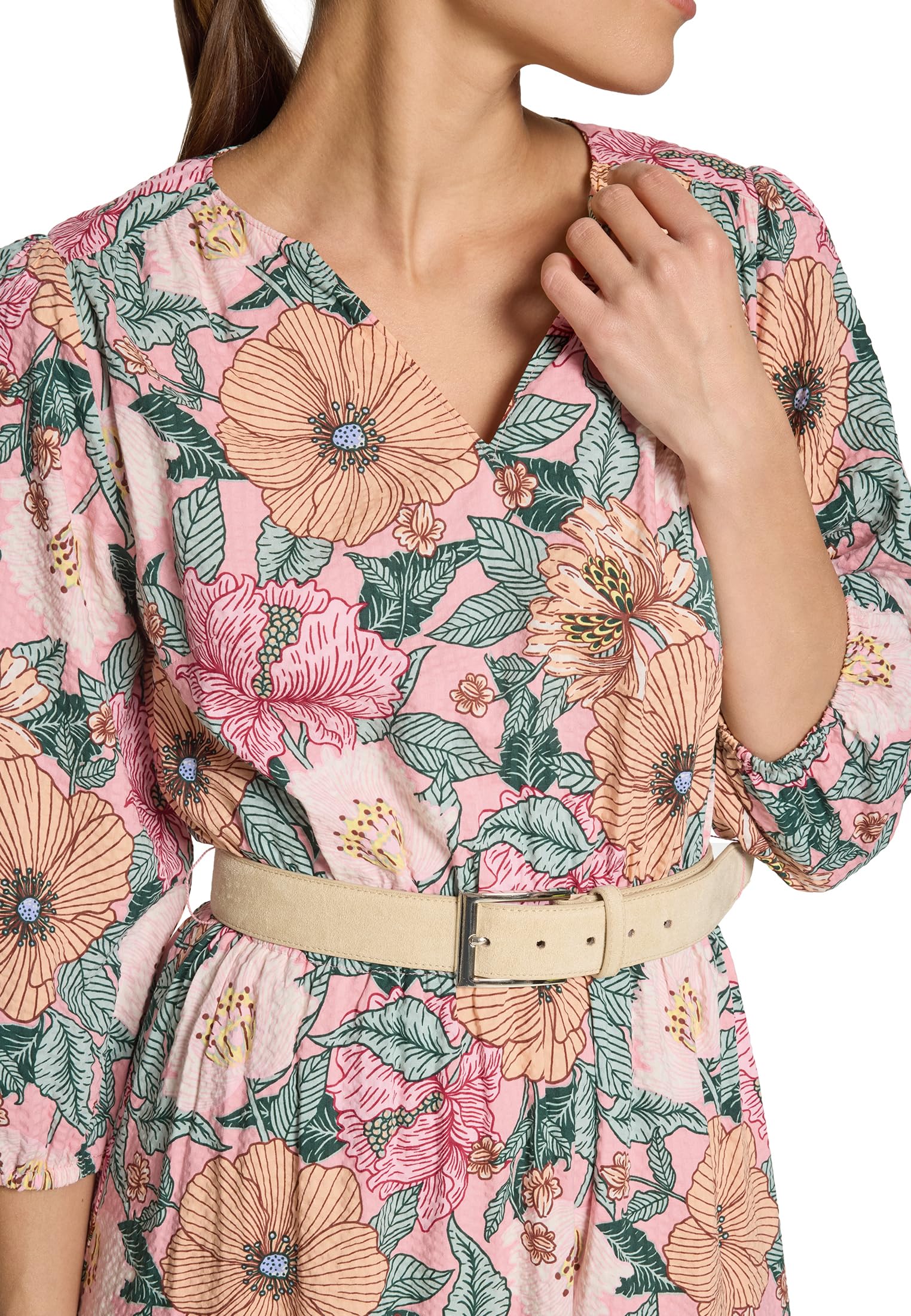 zero Damen Maxikleid mit Blumenprint