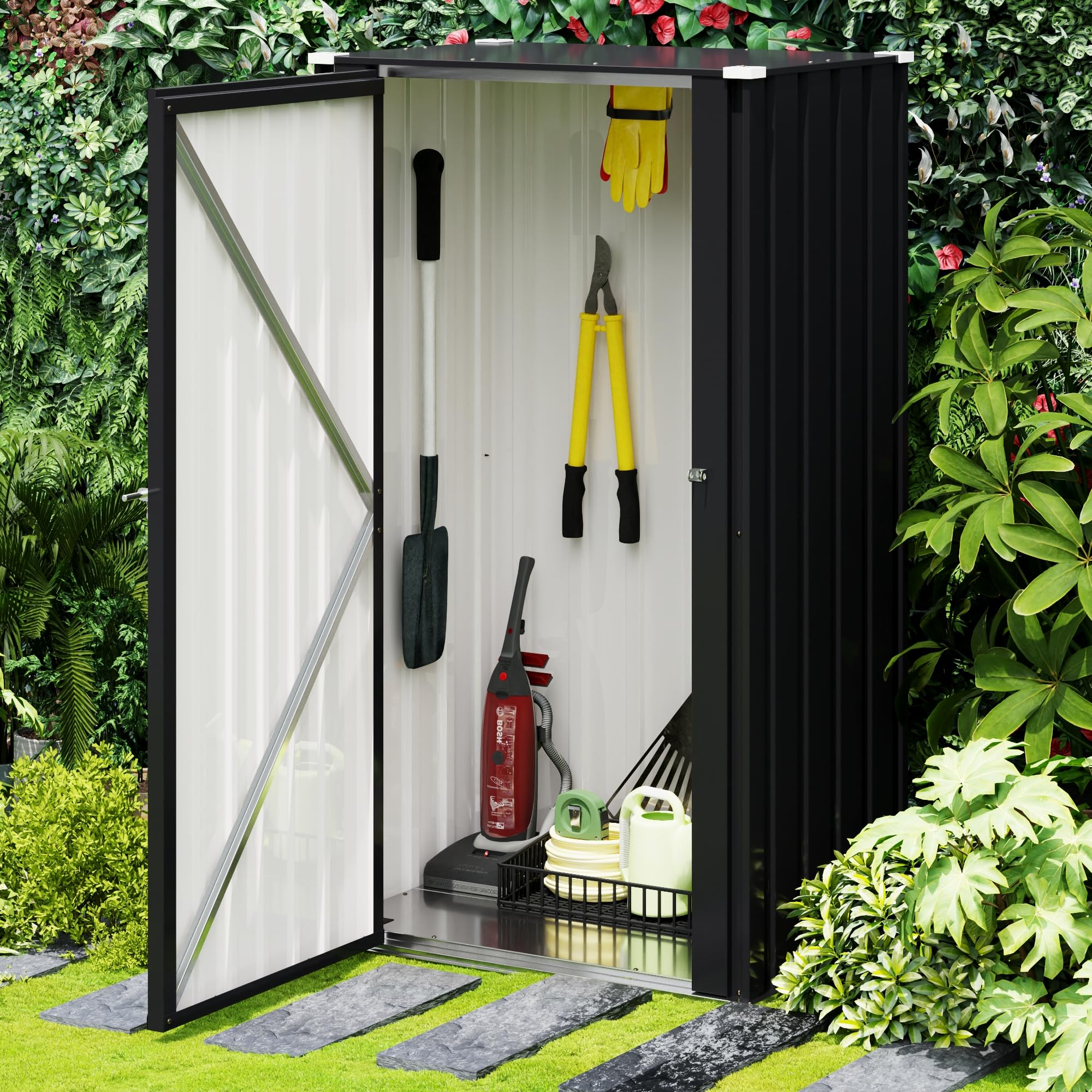 Devoko 22 Cuft Lockable Metal Storage Shed