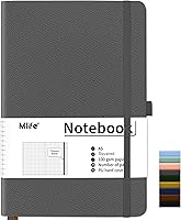 Vista 38 de Mlife A5 Lined Journal Notebook,Notebooks 200 Pages with Premium 100gsm Inkproof Paper Thick,PU Hard Cover journals,Inside Pocket,Elastic Blue