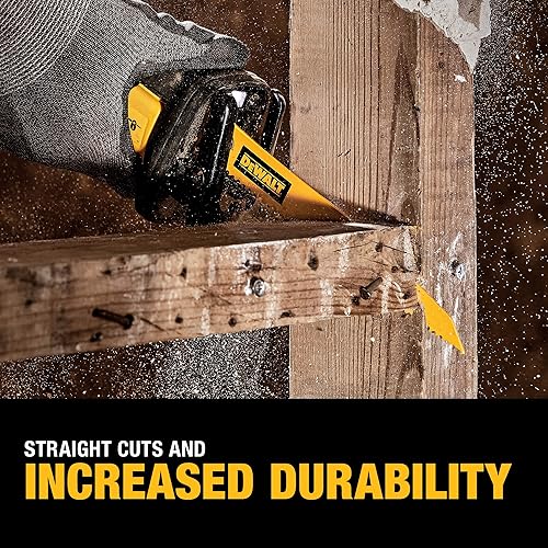 Miniatura 5 de DEWALT Hojas de sierra recíproca, bimetálicas, juego de 6 piezas (DW4896)