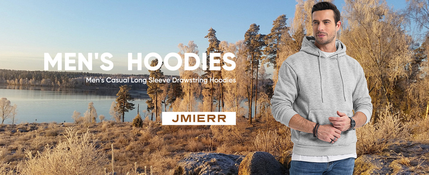 JMIERR Herren Hoodie Kapuzenpullover - Lässiger Sweatshirt Mit Tasche