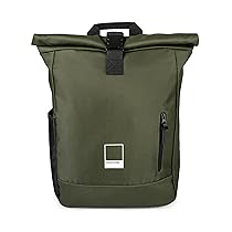 PANTONE™ Urban – Zaino Scuola Università Lavoro, Donna Uomo in Poliestere Impermeabile Valido come Zaino da Viaggio e Trekking 22L 64x30x13 Unrolled, Zaino Porta Pc Imbottito, Zaini Rolltop con Tasche
