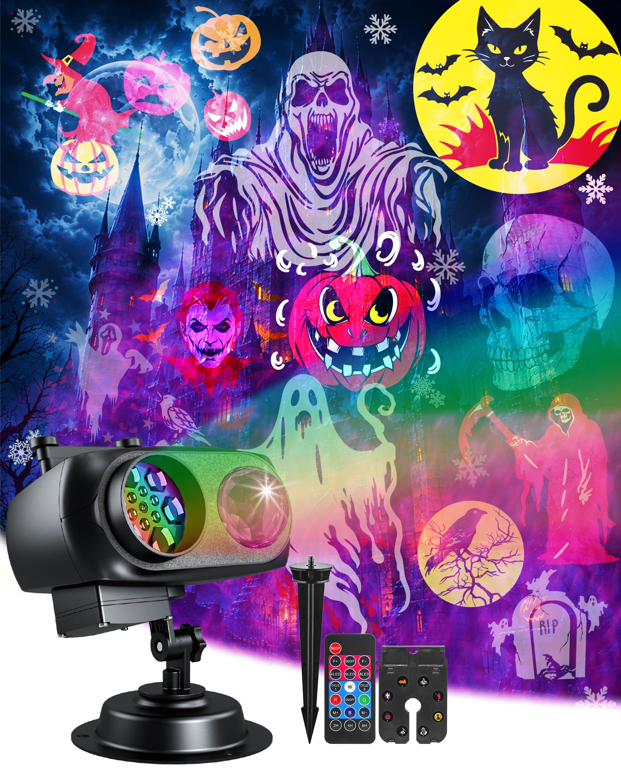 Halloween Decorations,Solvexior Halloween Christmas Projector Light Outdoor
