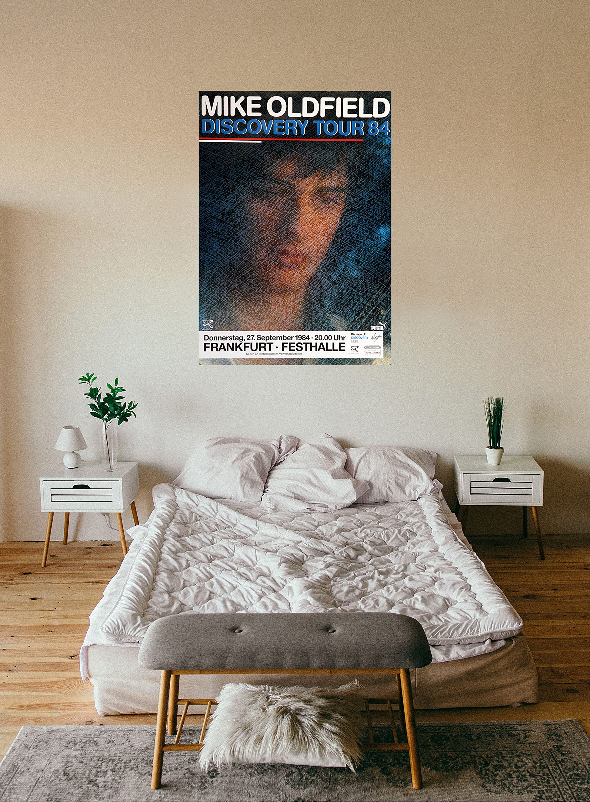 Premium Poster/Plakat | DIN A1 | Wanddeko | Live Konzert Veranstaltung » Mike Oldfield - Discovery Tour ´84, Frankfurt 1984 «