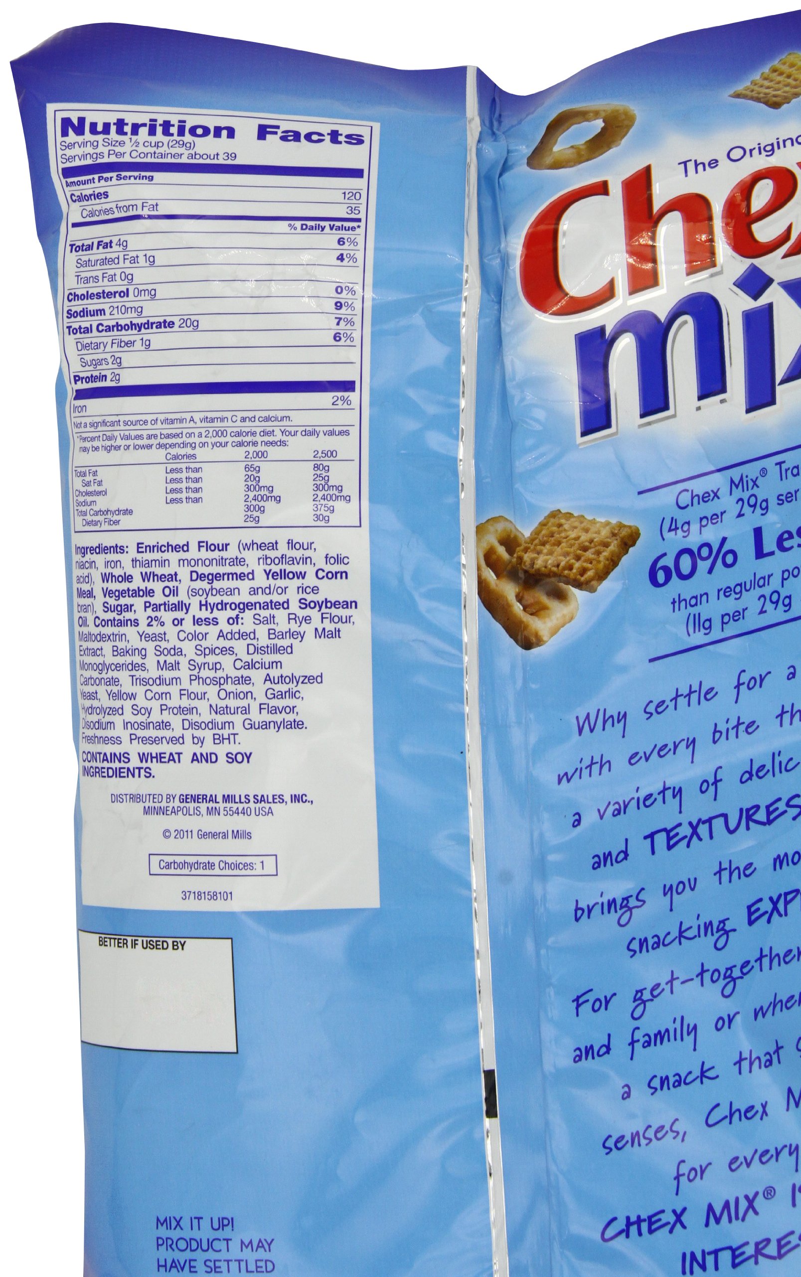 Chex Mix Traditional Snack Mix, Original, 40 Ounce by Chex