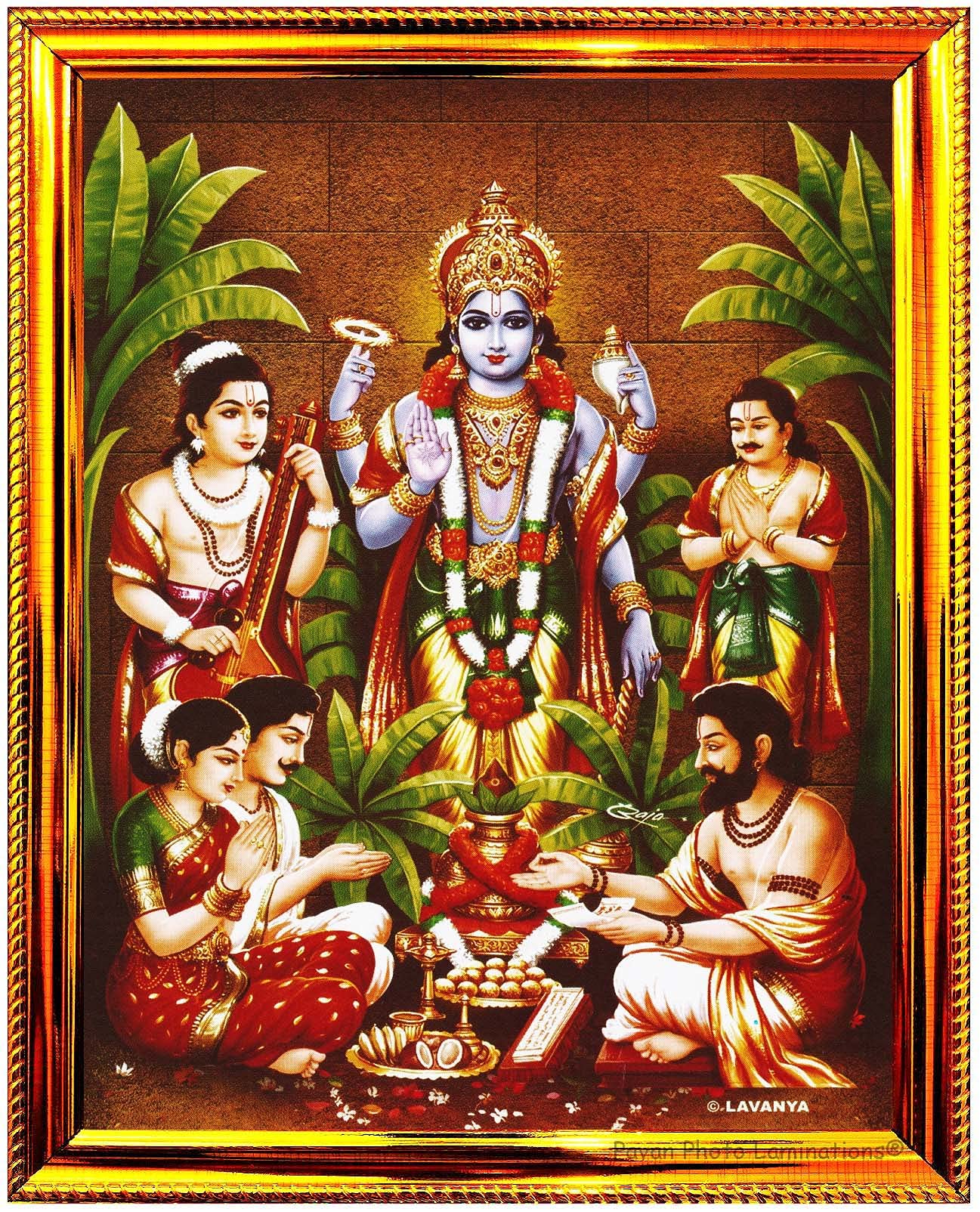 Buy Pavan Photo Laminations, Lord Satyanarayana Swamy Satya Narayana